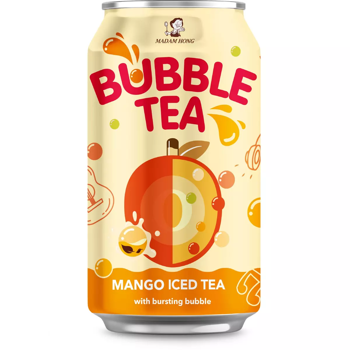 MADAM HONG Boisson bubble tea mangue thé glacé 32cl