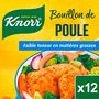 Voir la diapositive 2 : KNORR Bouillon de poule faible matières grasses en cube 12 cubes 120g
