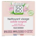 SO BIO ETIC Nettoyant visage solide surgras bio aloe vera rose et karité peaux sensibles 70g