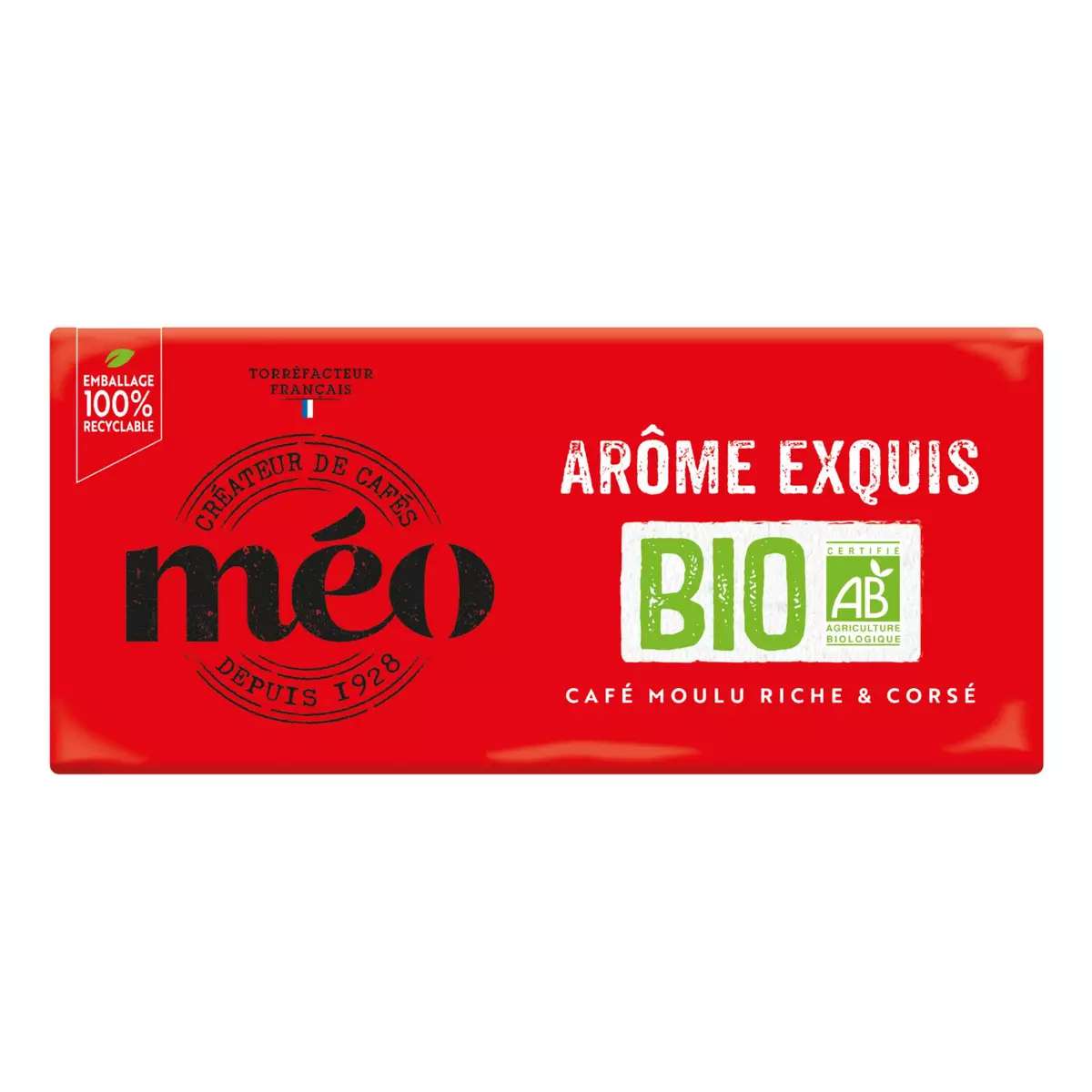 MEO Café bio moulu arôme exquis riche et corsé Lot de 4 4x250g