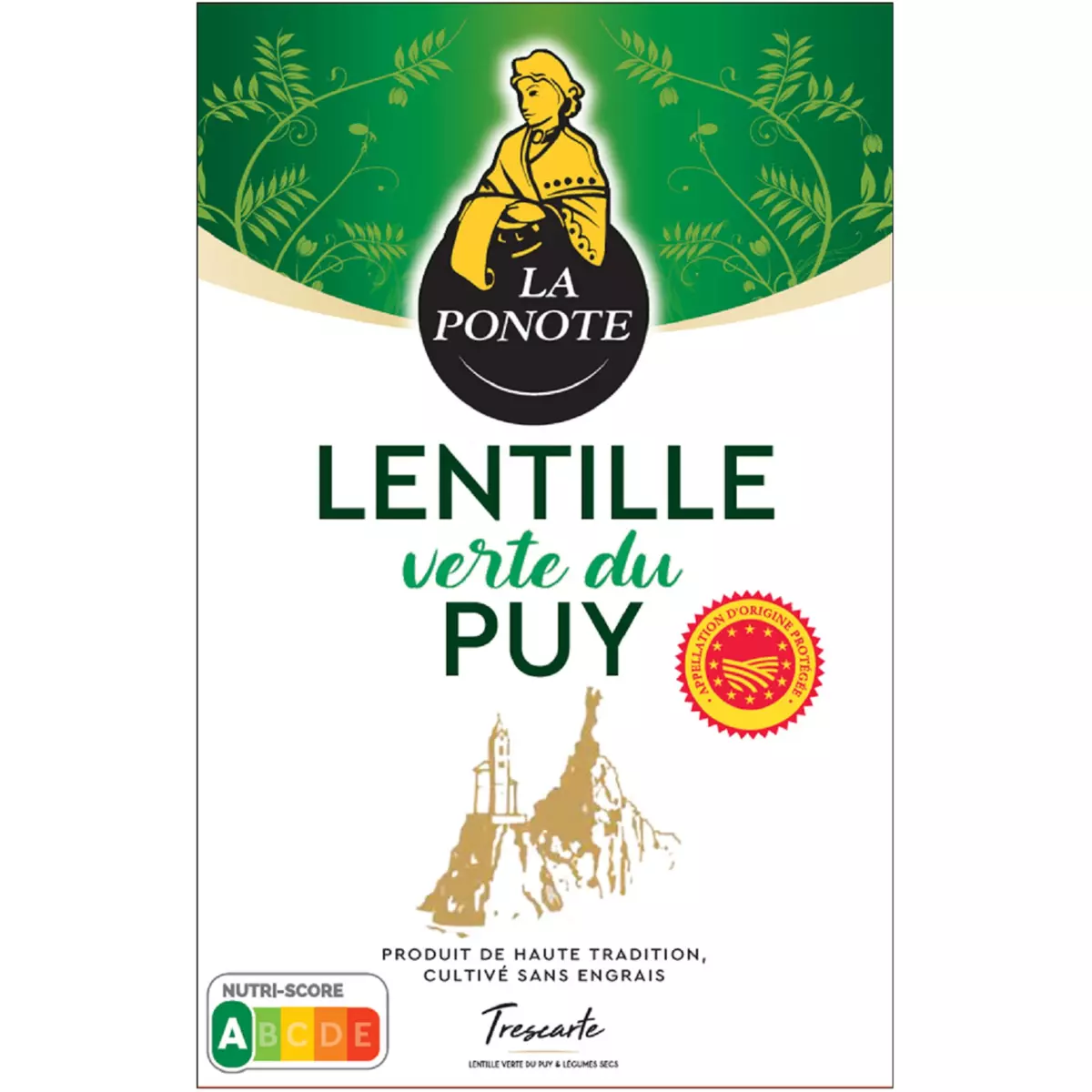 LA PONOTE Lentille verte du Puy AOP 500g