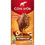 COTE D'OR Tablette de chocolat au lait aux morceaux de noisettes caramel et riz croustillant 1 pièce 170g