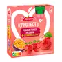 MATERNE Protect gourdes compote pomme fraise passion vitamines zinc sans sucres ajoutés 4x90g