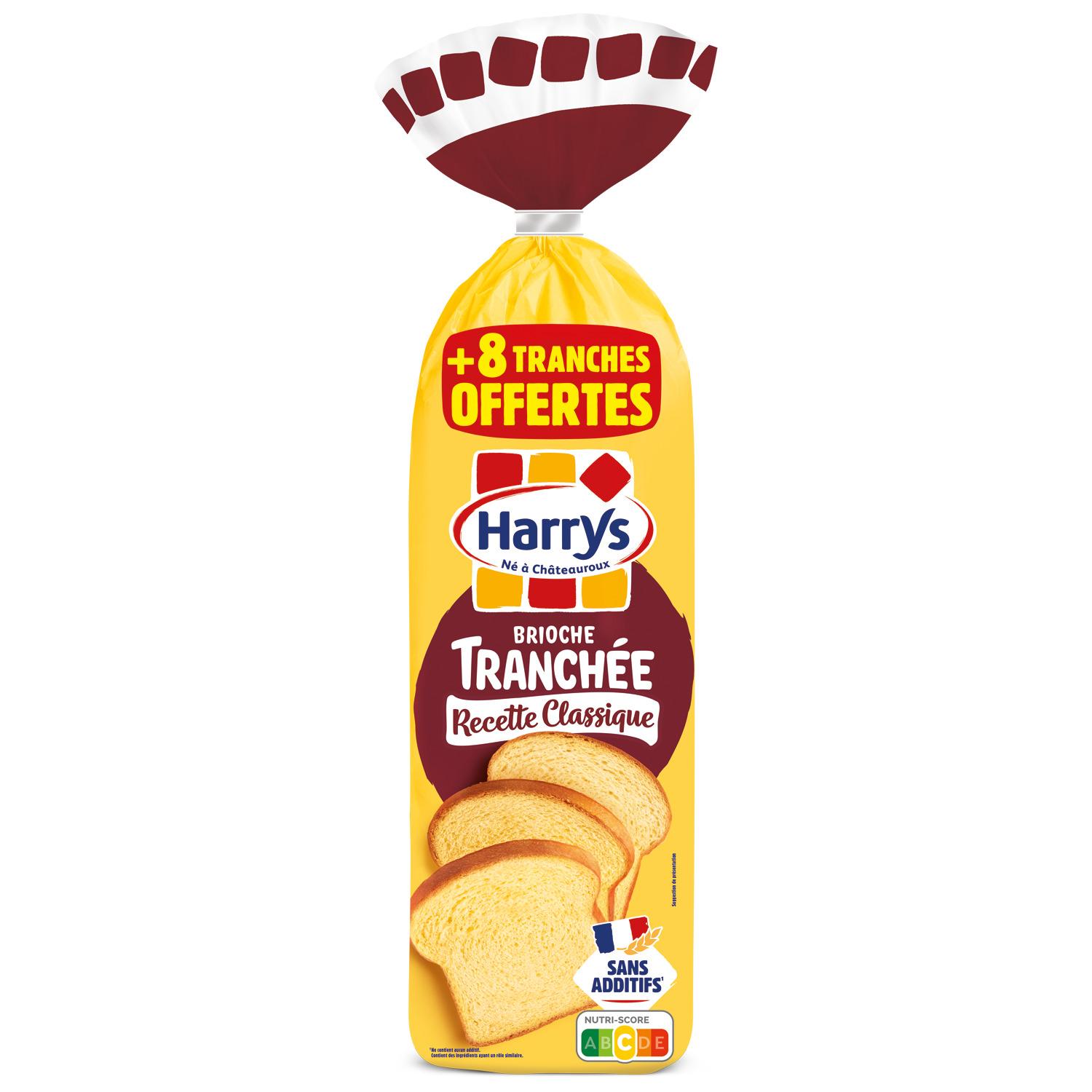 HARRYS Brioche tranchée recette classique 18 tranches+8 offertes 485g