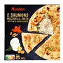 AUCHAN Pizza 2 saumons mozzarella aneth 380g