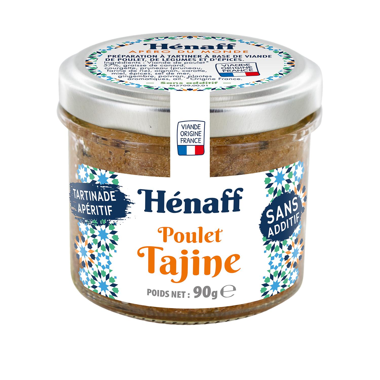 HENAFF Tartinade de poulet façon tajine 90g