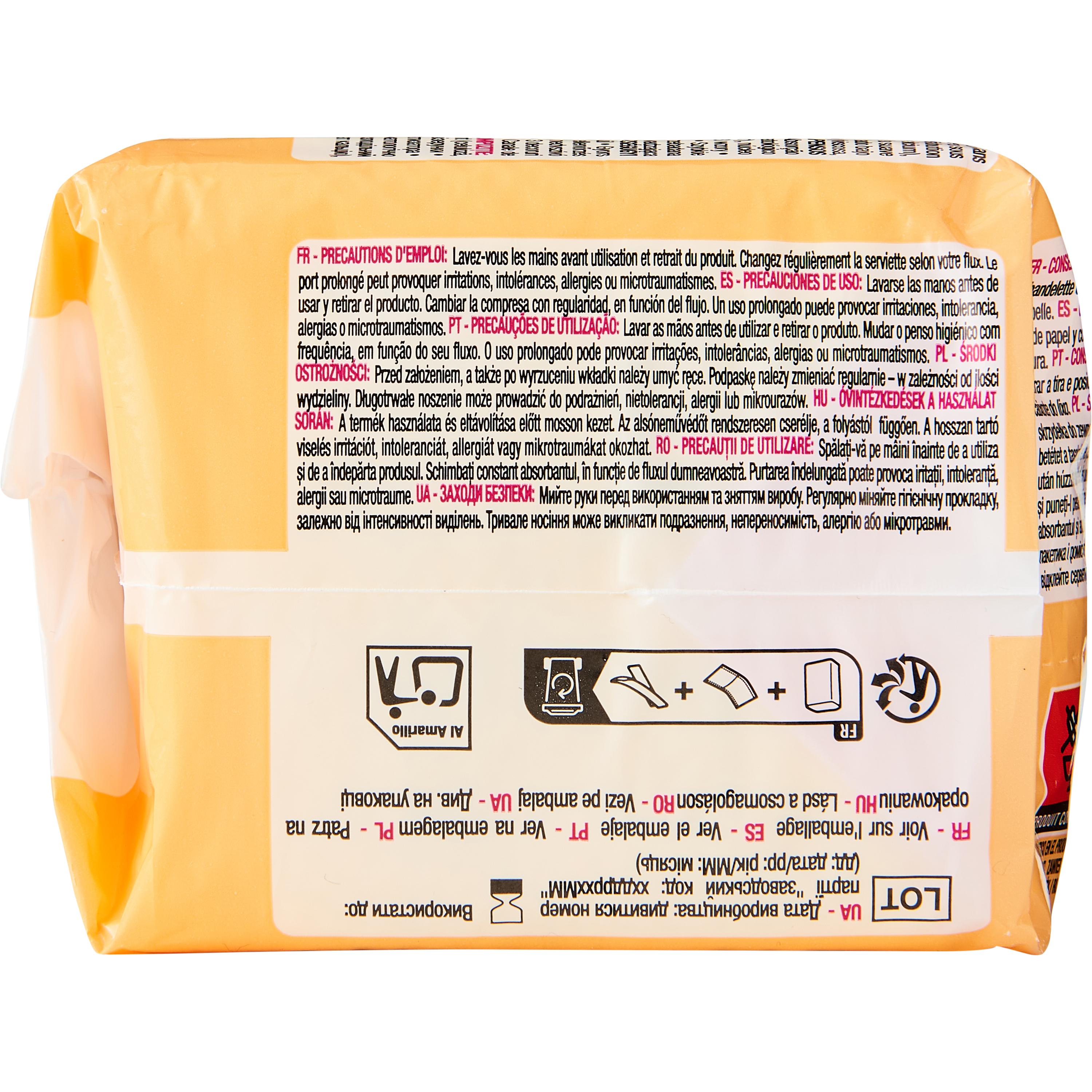 Voir la diapositive 2 : AUCHAN Serviettes hygiéniques ado ultra fines 14 serviettes