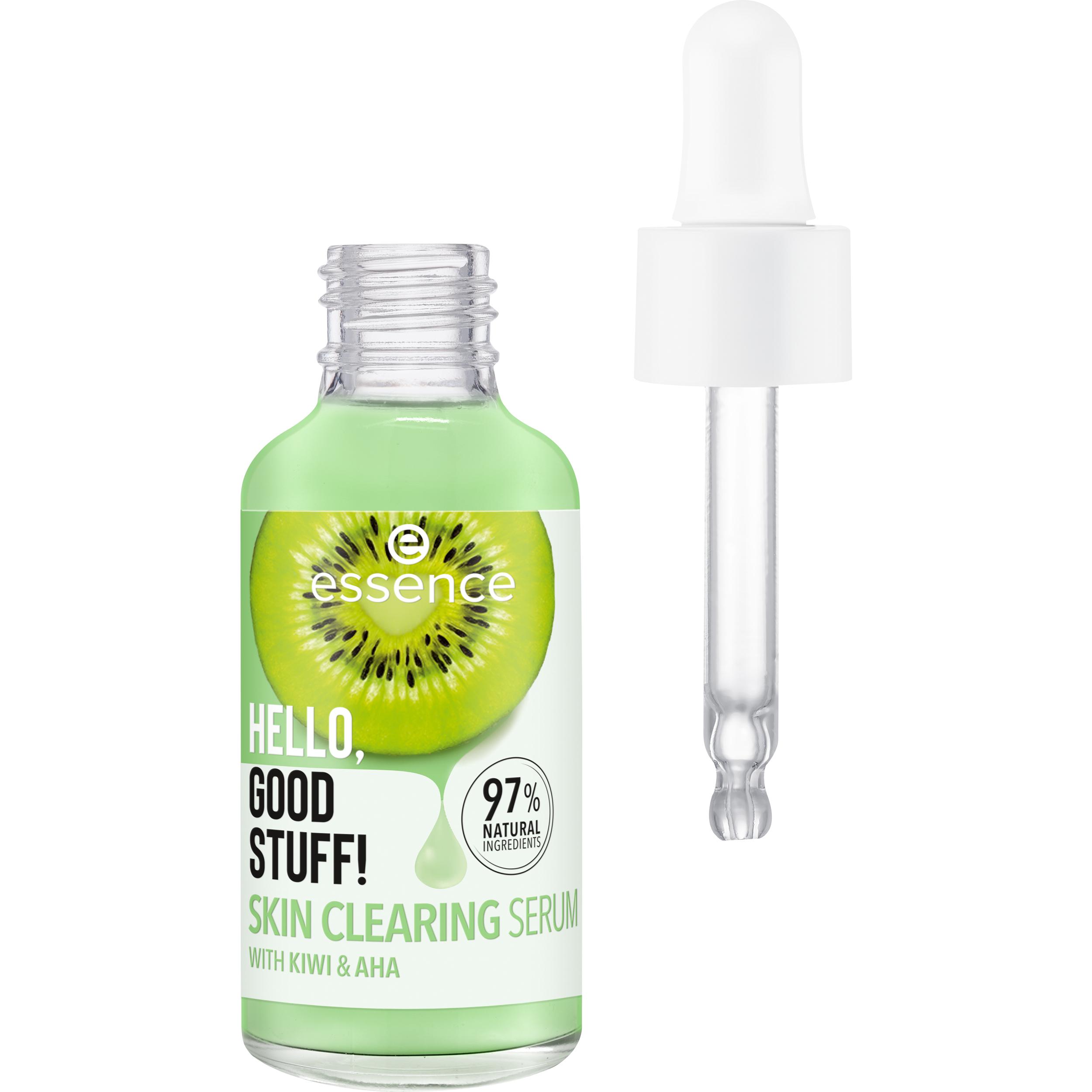 Voir la diapositive 2 : ESSENCE Hello Good Stuff! Skin clearing serum au kiwi et AHA 30ml