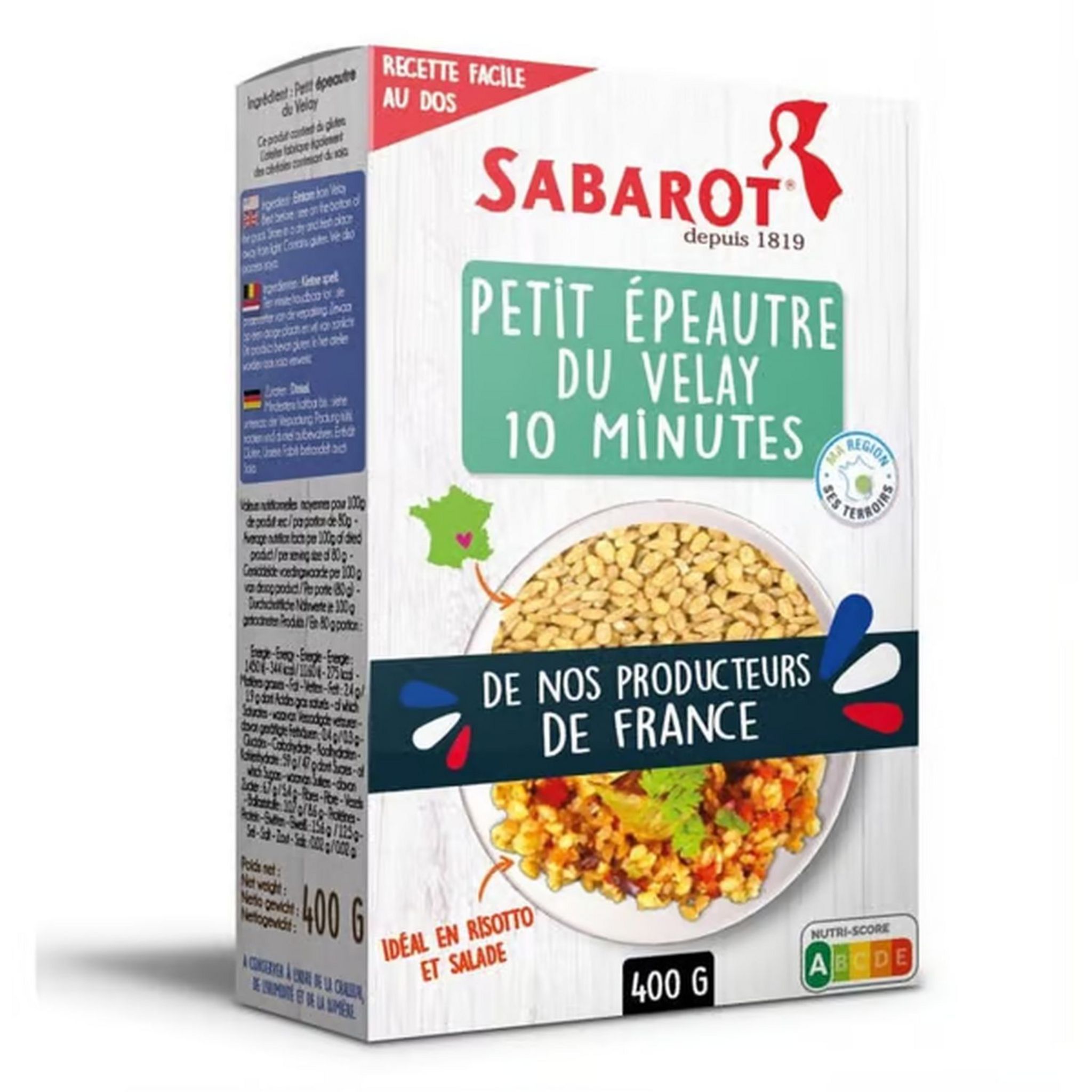 SABAROT Petit épeautre du Velay 400g