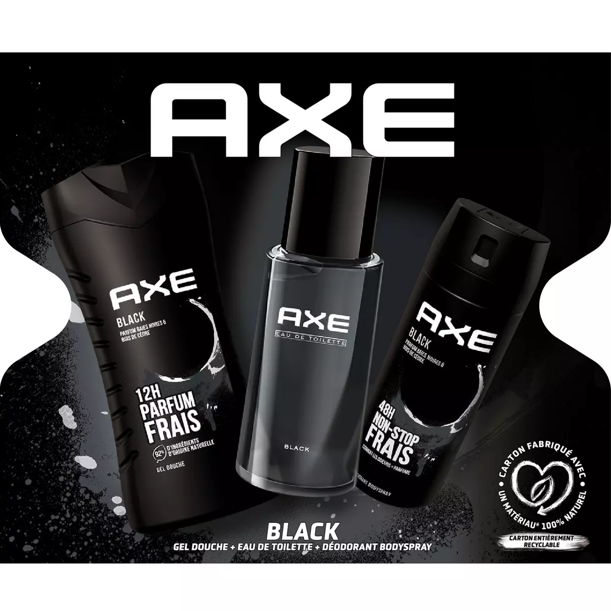AXE Coffret Black 3 pièces 1 coffret