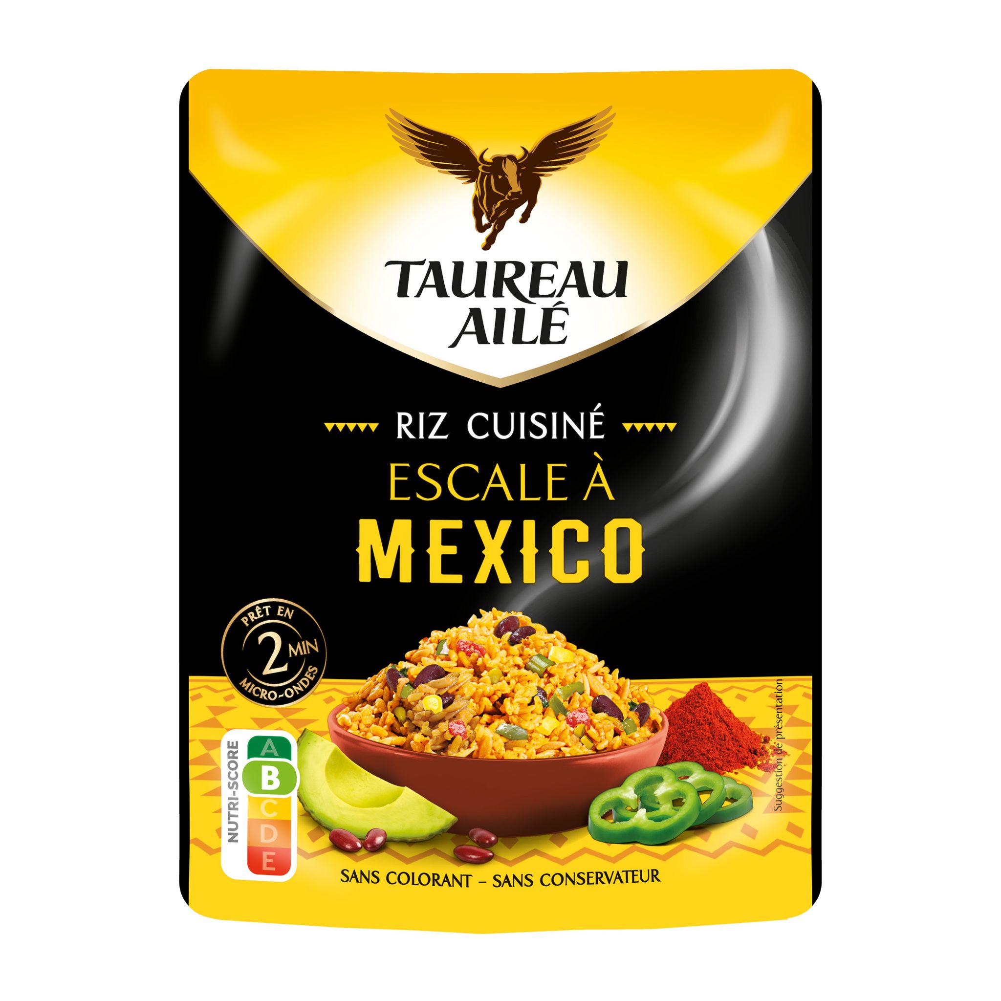 TAUREAU AILE Riz cuisiné escale à Mexico 250g