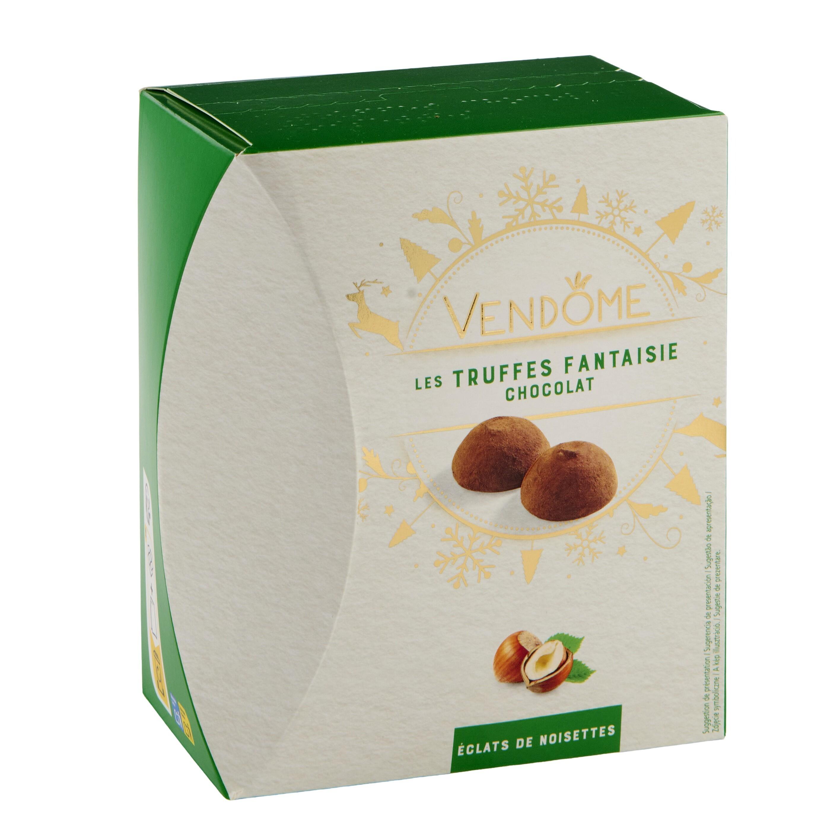 Voir la diapositive 2 : VENDOME Truffes fantaisie au chocolat et aux éclats de noisettes 250g