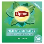 LIPTON Thé vert Deux Menthes Intense 20 sachets 32g