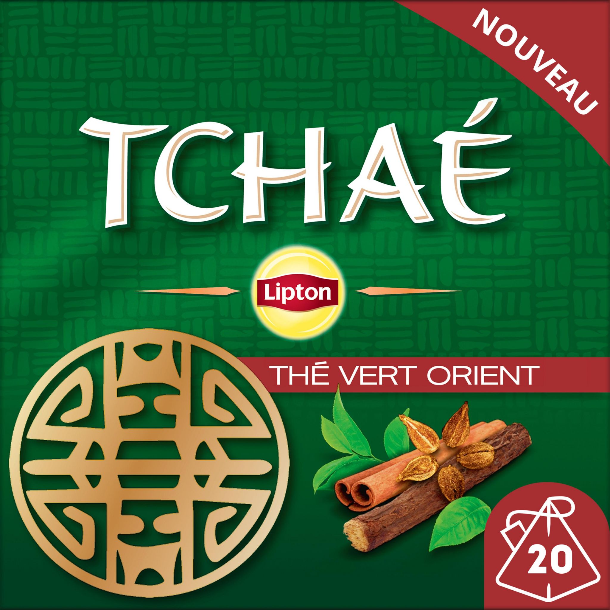 Voir la diapositive 2 : LIPTON Tchaé thé vert d'Orient 20 sachets 35g