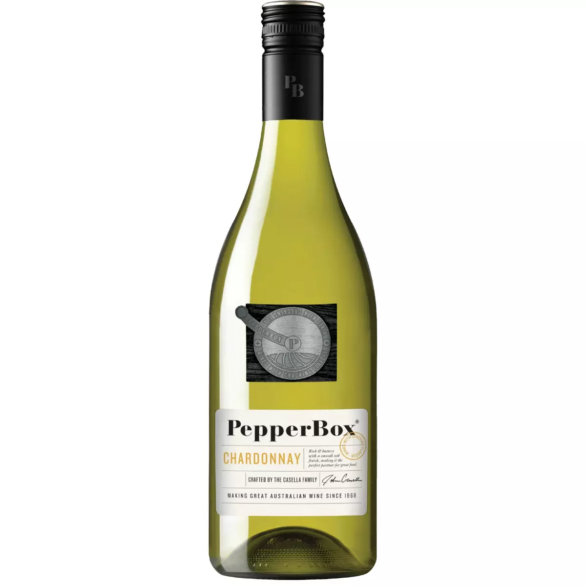 Vin d'Australie PepperBox Chardonnay blanc 75cl