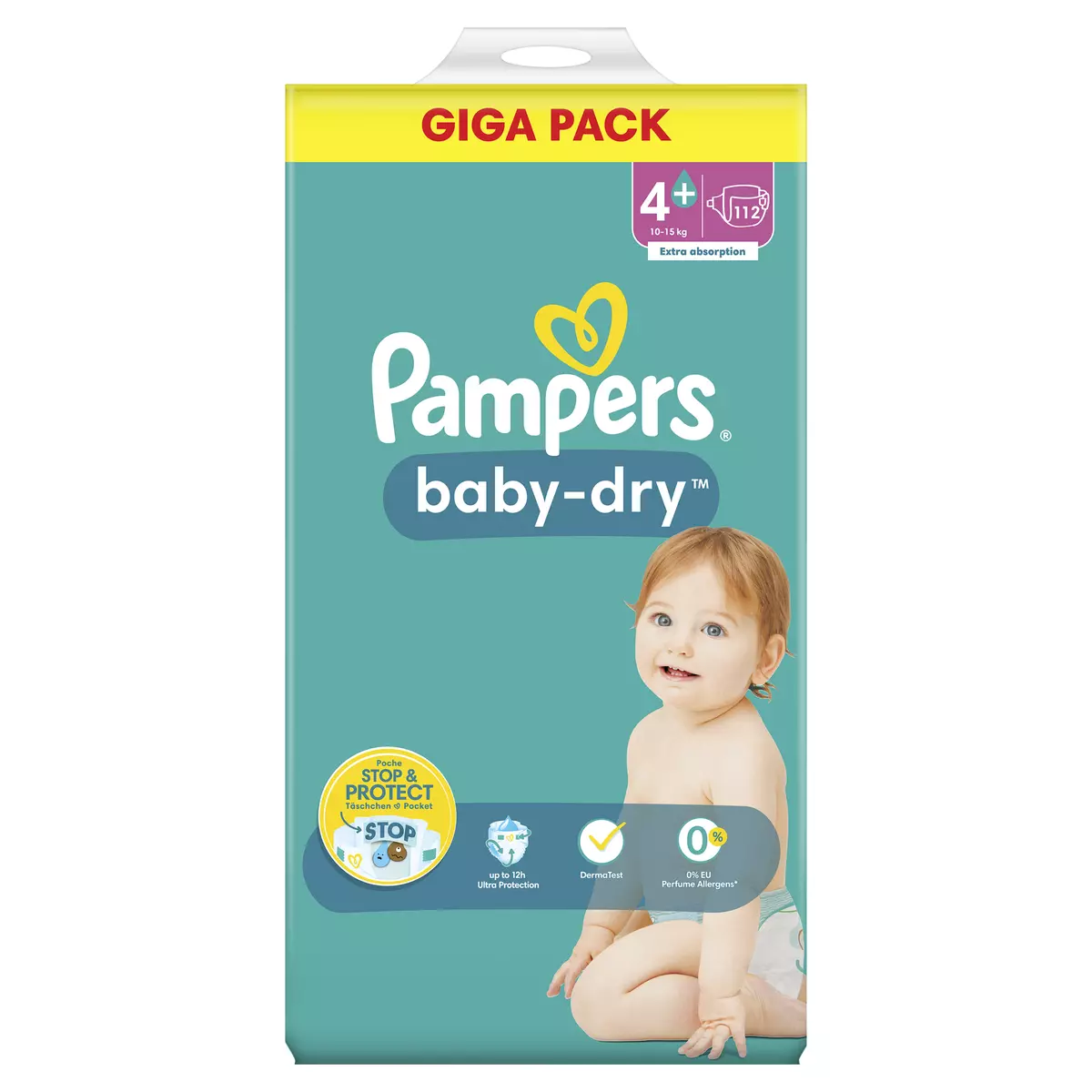 Pampers Baby-Dry taille 7 Maxi Pack 70 couches