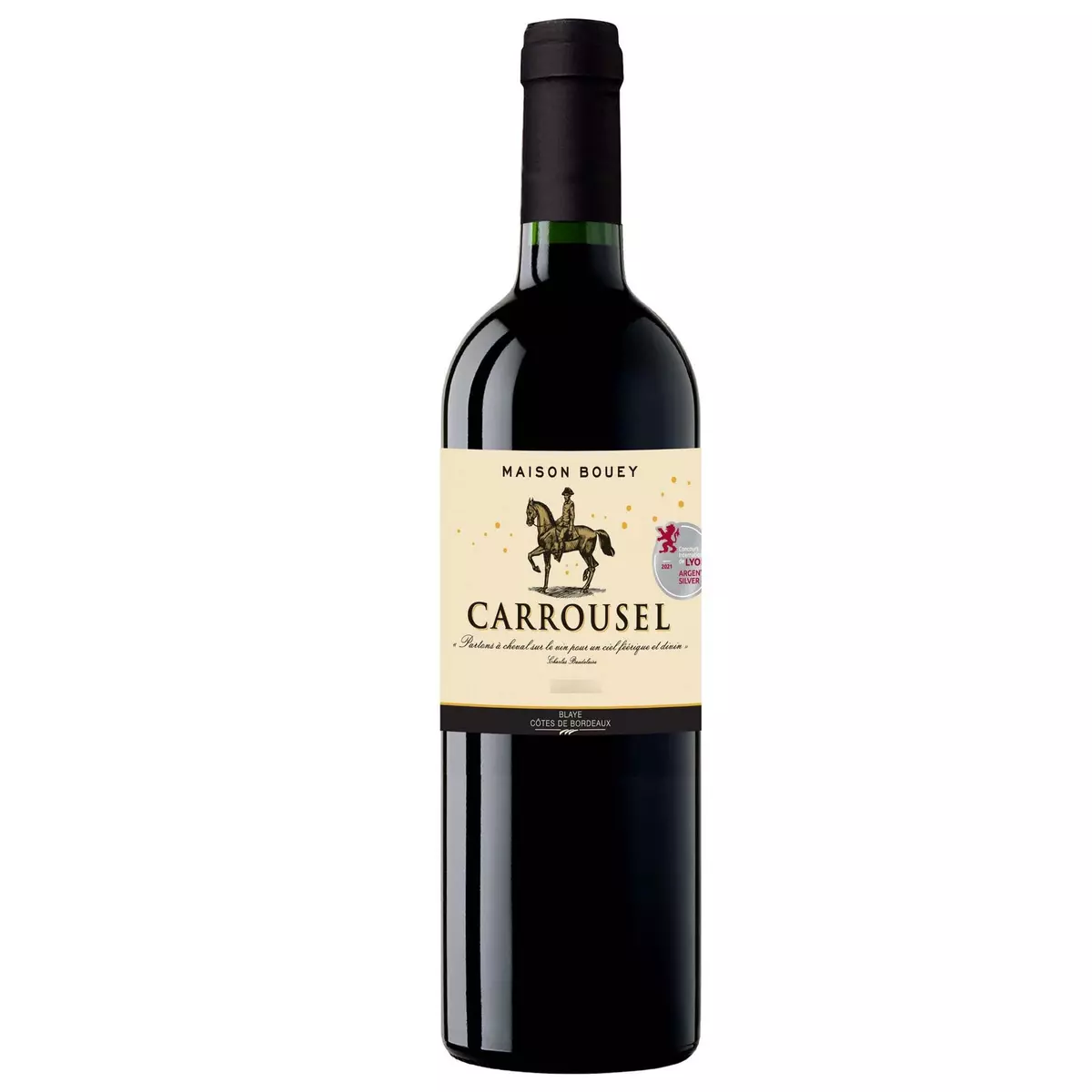 Vin rouge AOP Blaye Côtes de Bordeaux Carrousel 75cl