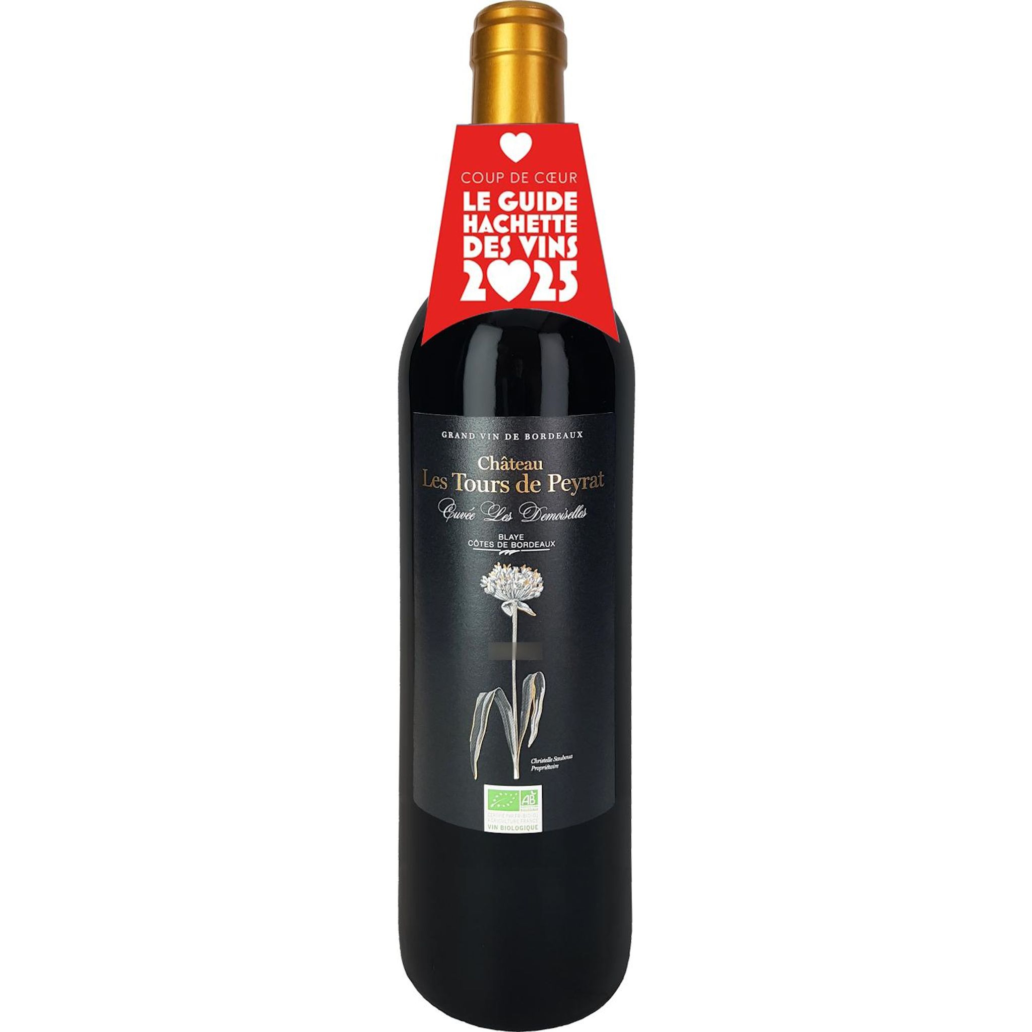 Voir la diapositive 2 : AOP Blaye Côtes de Bordeaux CH Tours de Peyrat bio 75cl