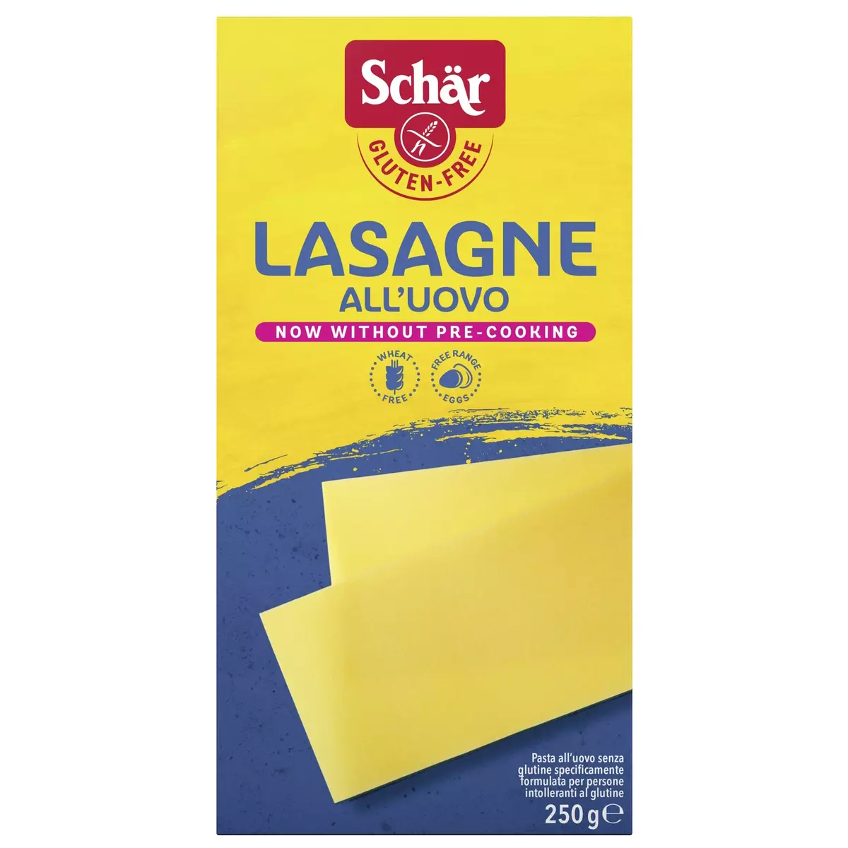 SCHAR Pâte lasagne all'uovo sans gluten 250g