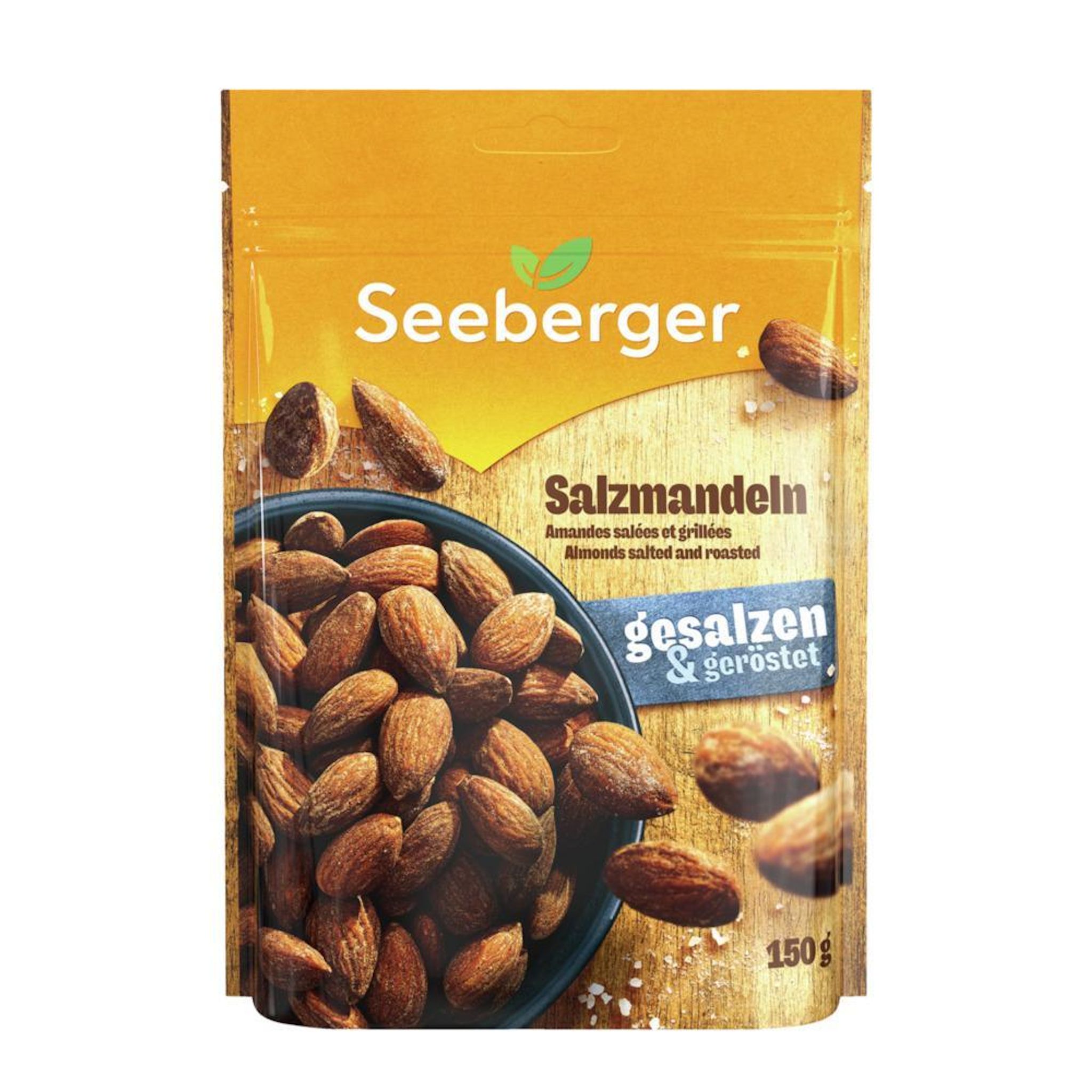 SEEBERGER Amandes salées et grillées 150g
