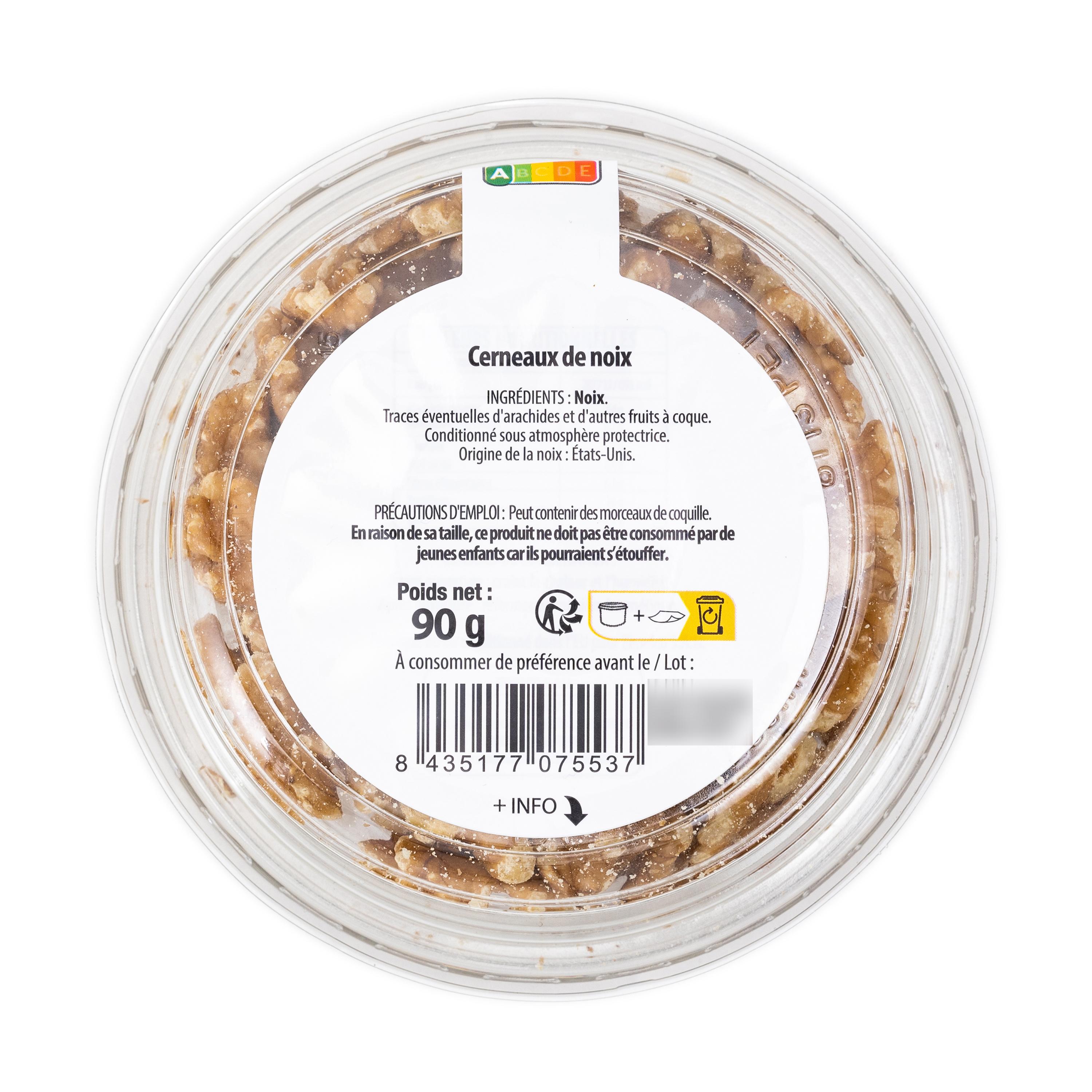 Voir la diapositive 2 : AUCHAN Cerneaux de noix 90g
