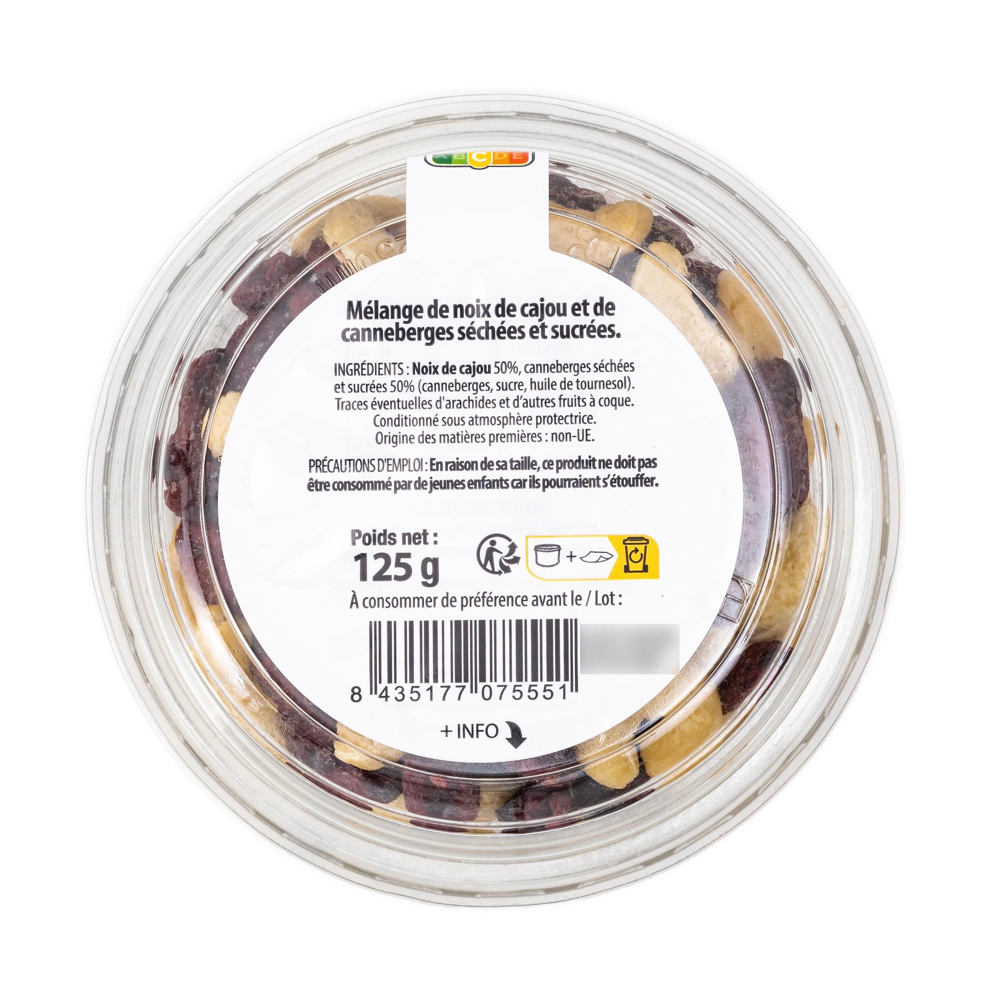 Voir la diapositive 2 : AUCHAN Mix duo gourmand 125g