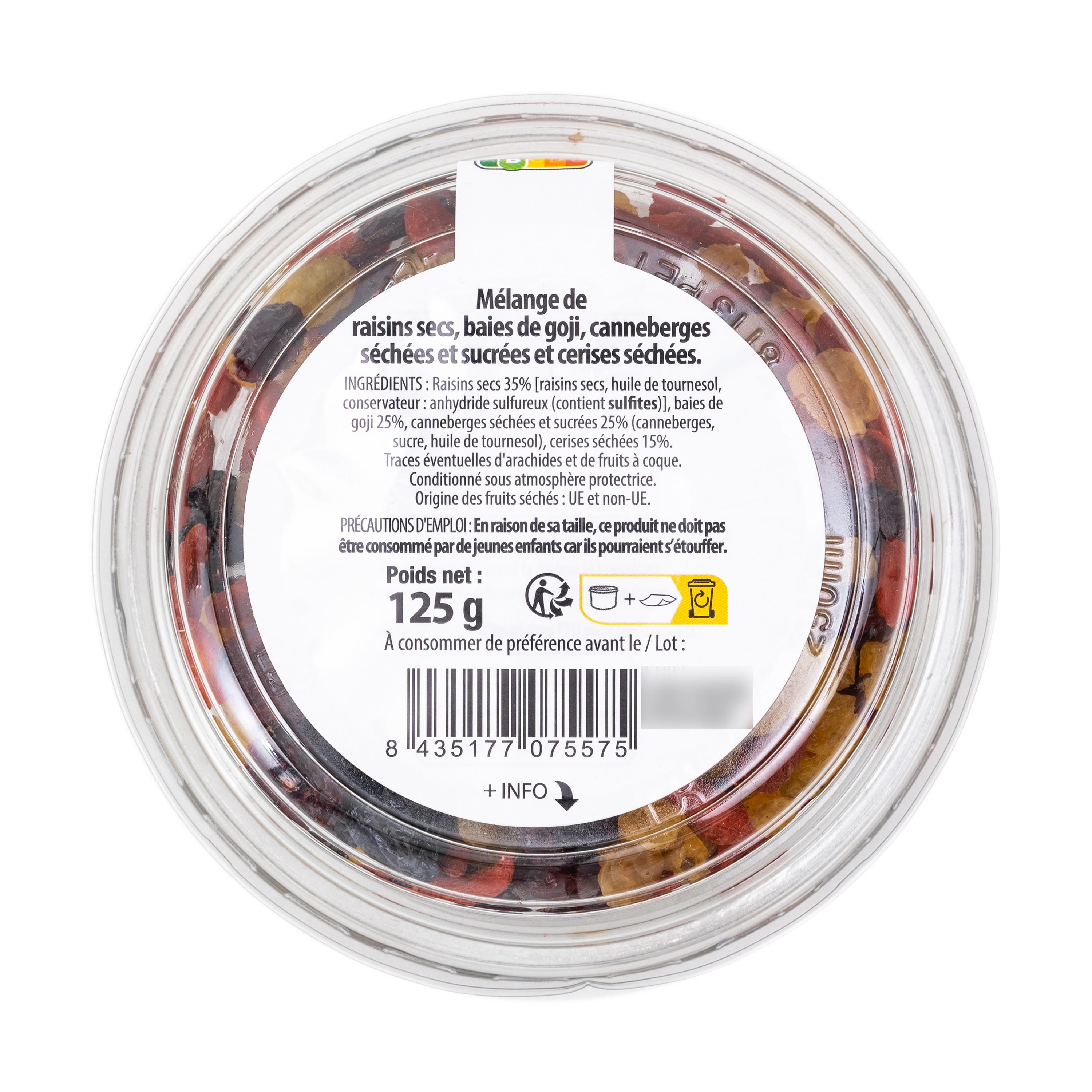 Voir la diapositive 2 : AUCHAN Mix vitalité 125g
