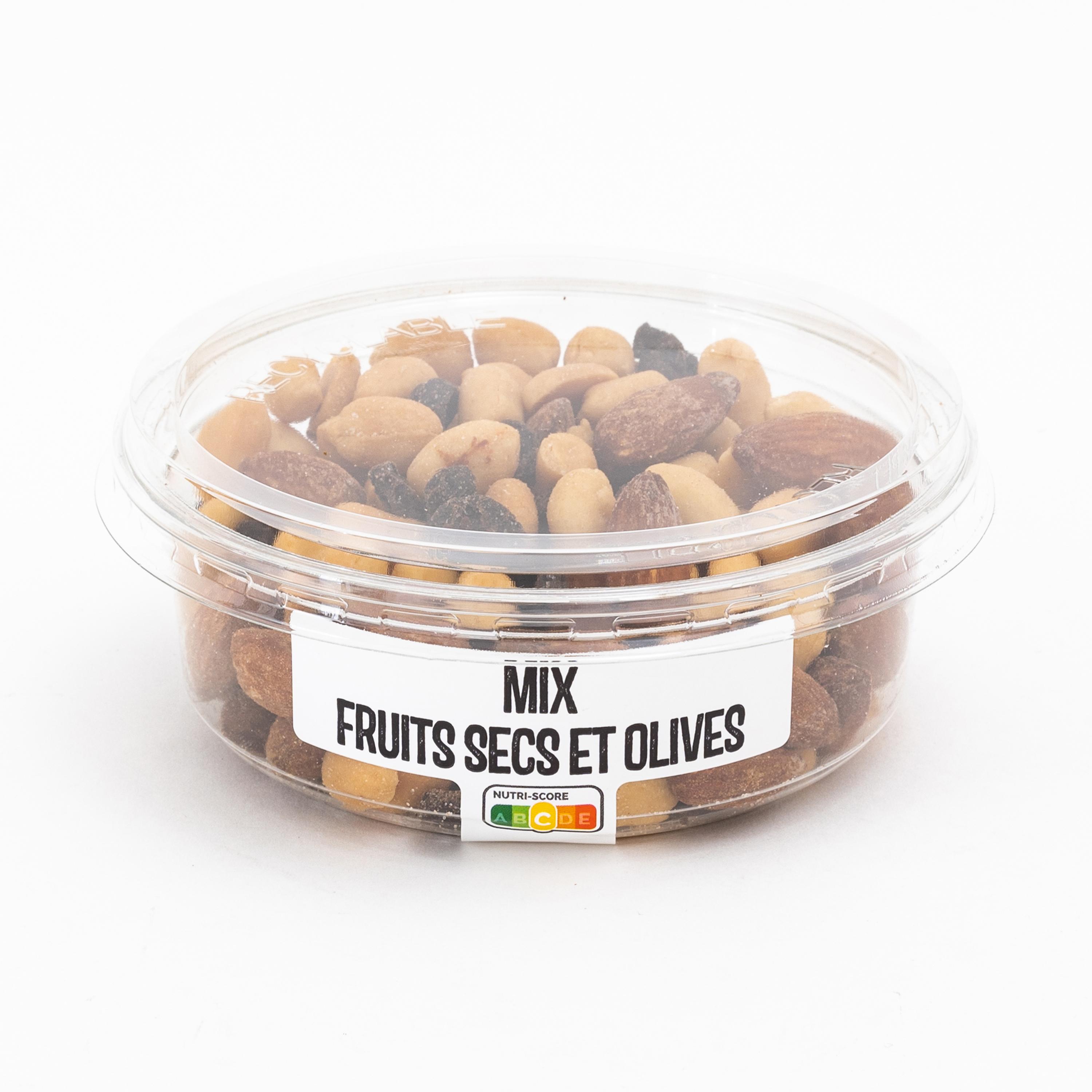 AUCHAN Mix fruits secs et olives 125g