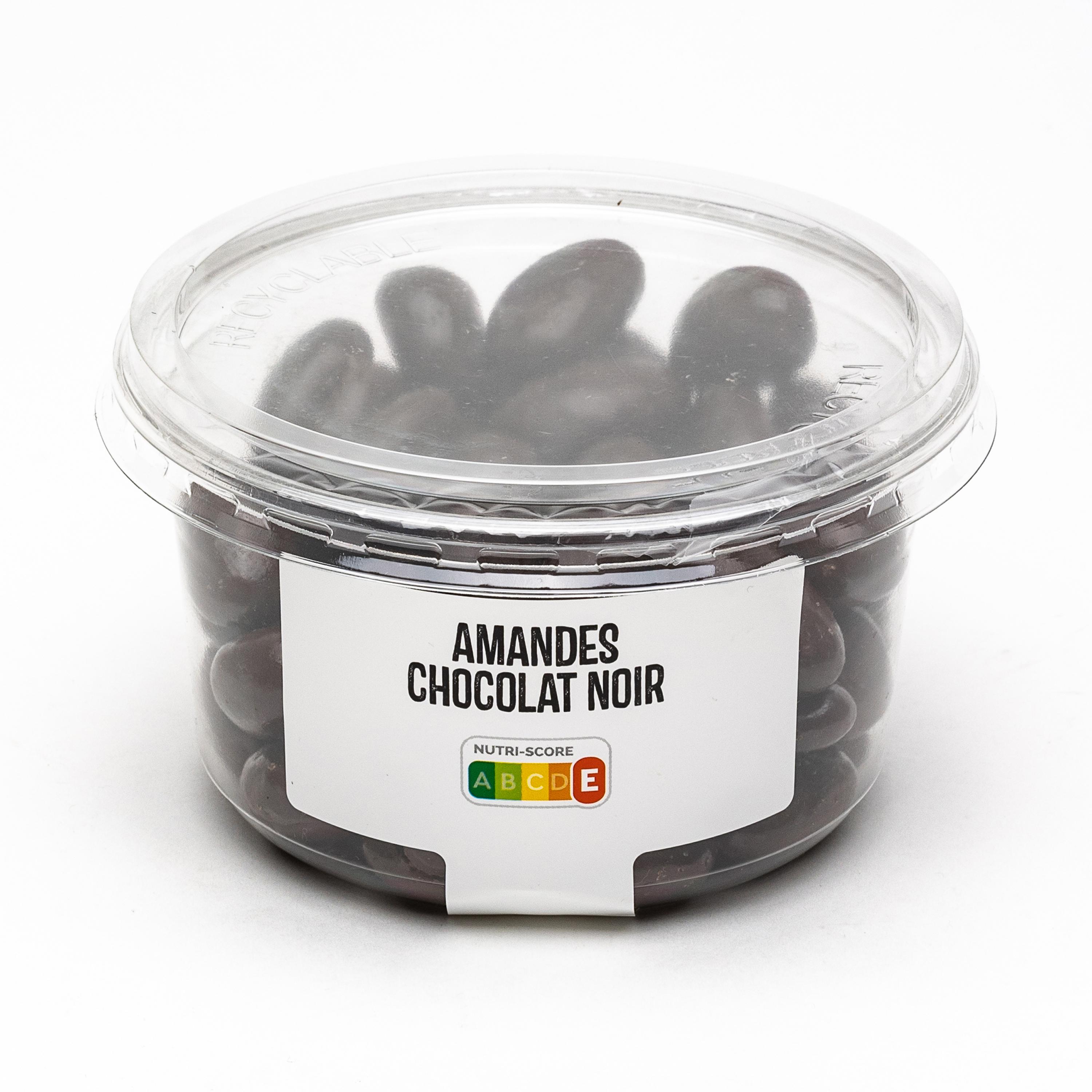 AUCHAN Amandes chocolat noir 250g