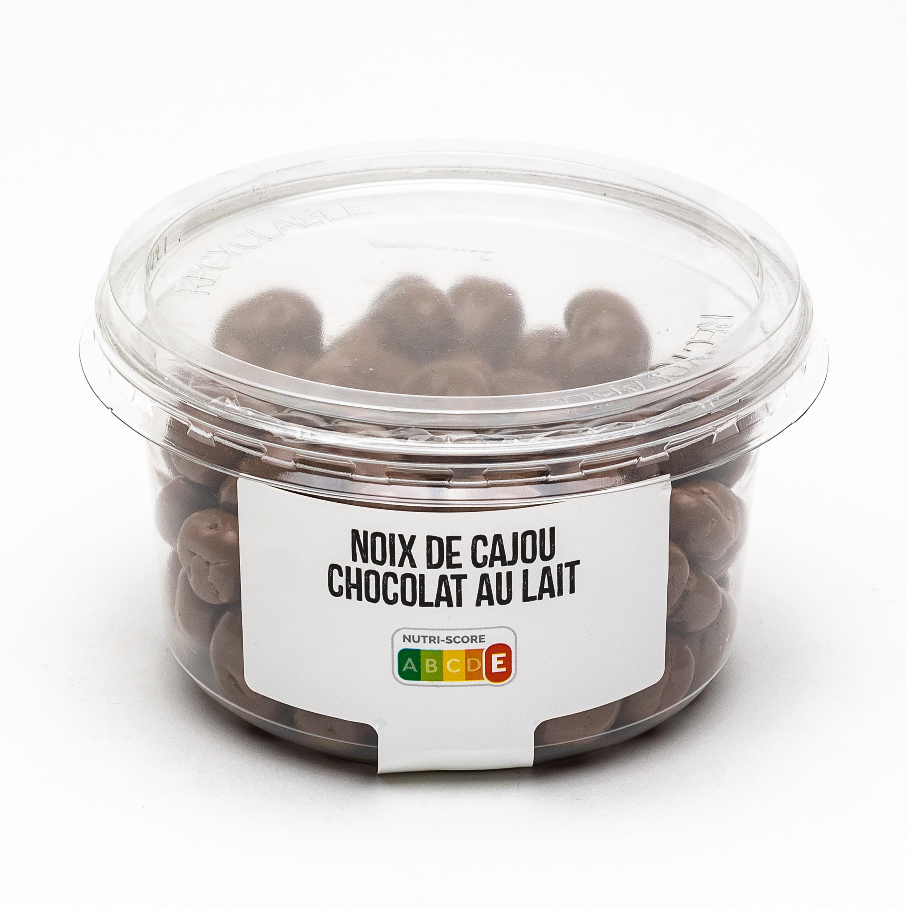 AUCHAN Noix de cajou chocolat au lait 250g