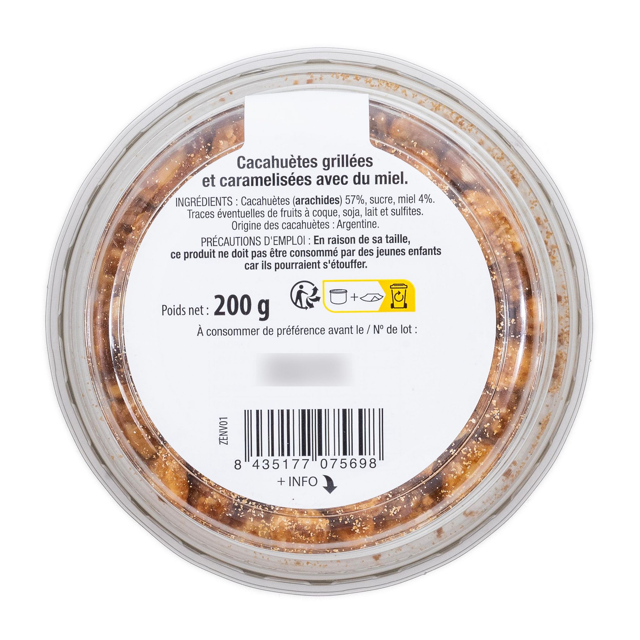 Voir la diapositive 2 : AUCHAN Cacahuètes chouchou 200g