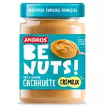 ANDROS Pâte à tartiner Be Nuts cacahuète crémeux sans huile de palme 325g