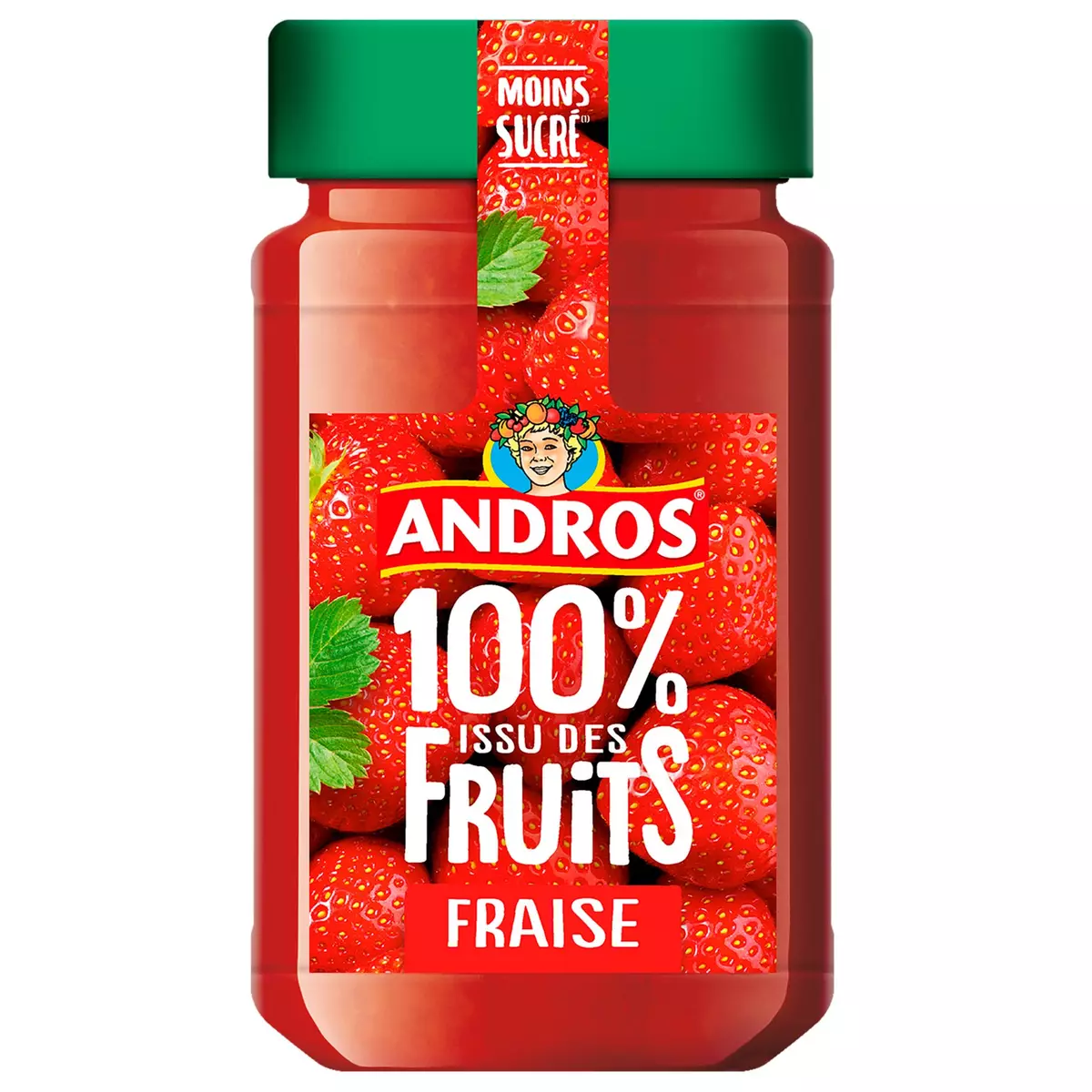 ANDROS Confiture à la fraise 100% issu des fruits 250g