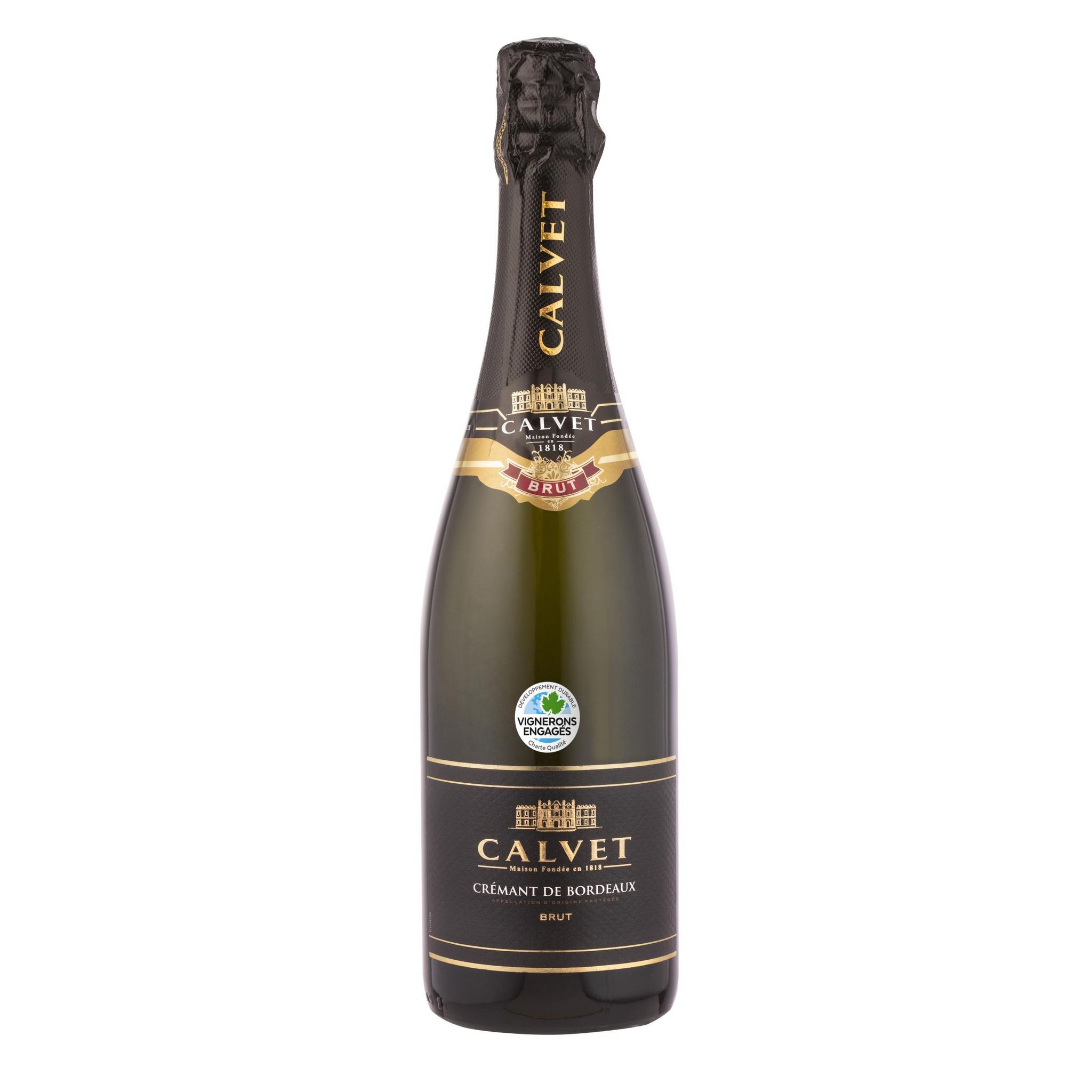 Voir la diapositive 2 : CALVET AOP Crémant de Bordeaux brut 75cl