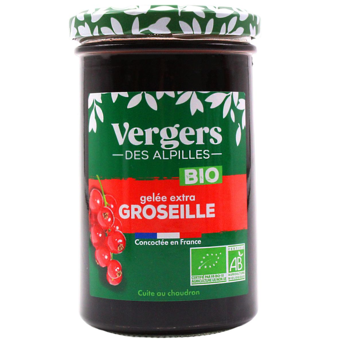 VERGERS DES ALPILLES Gelée extra de groseille bio 310g
