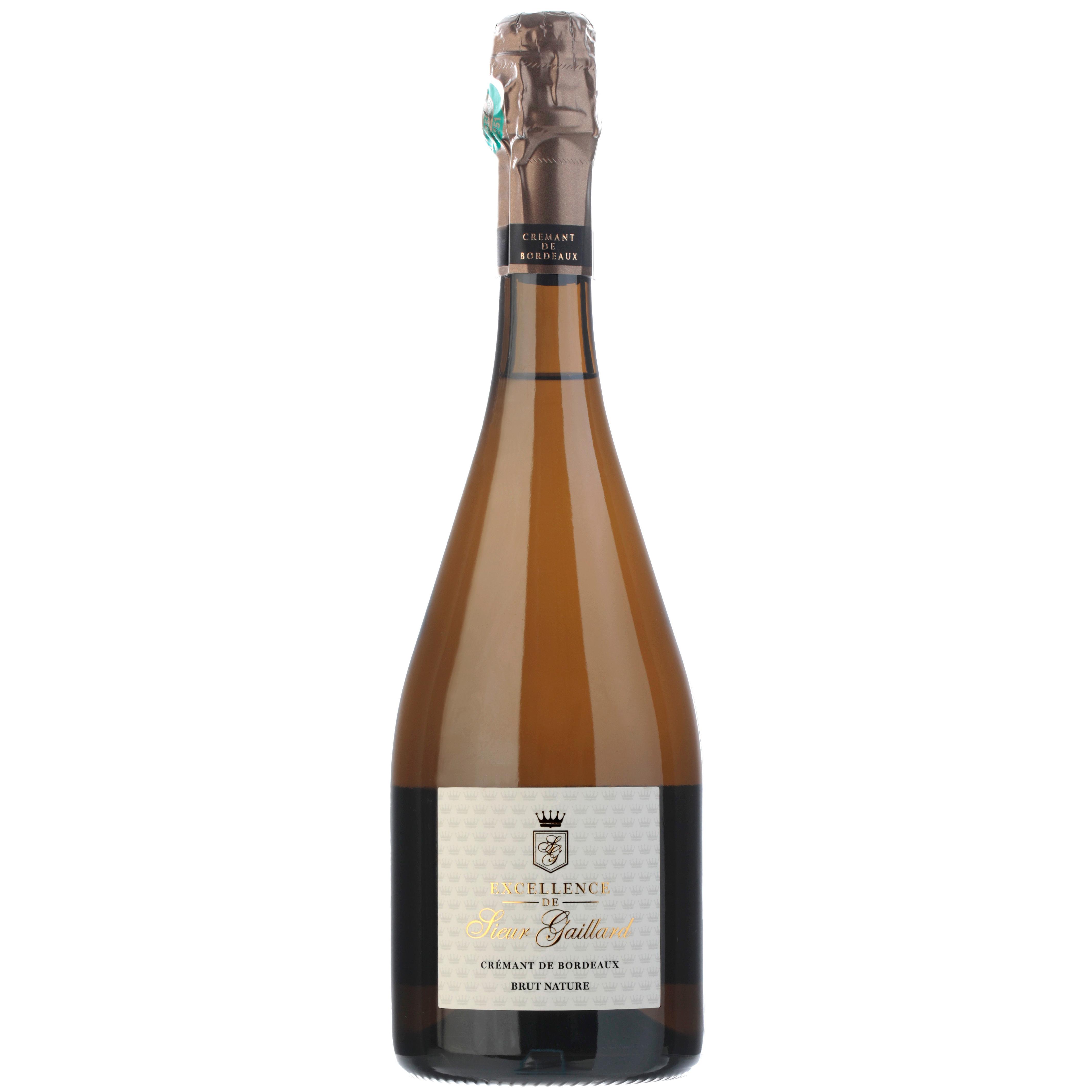 SIEUR GAILLARD AOP Crémant Excellence de Bordeaux brut nature 75cl