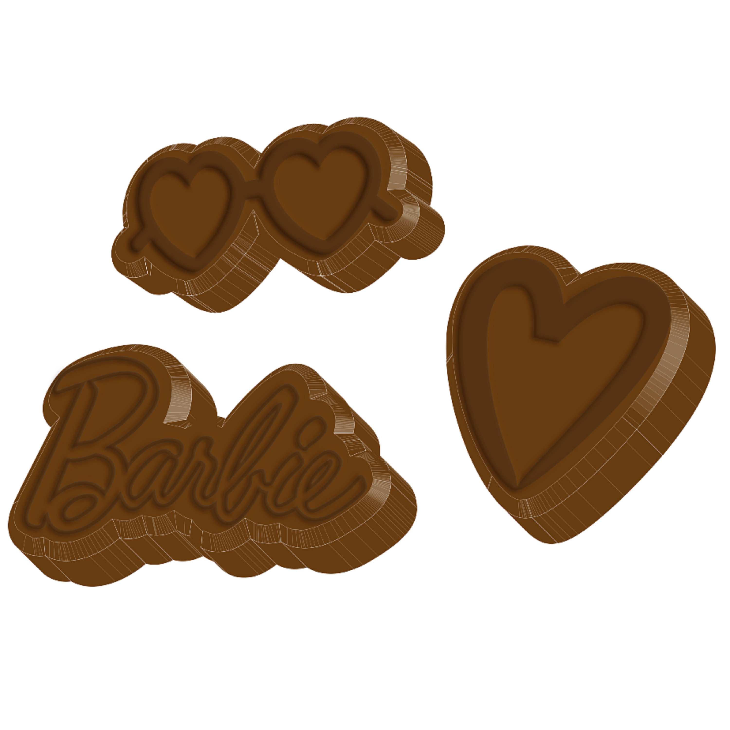 Voir la diapositive 2 : BARBIE Calendrier de l'Avent chocolat au lait 24 pièces 280g