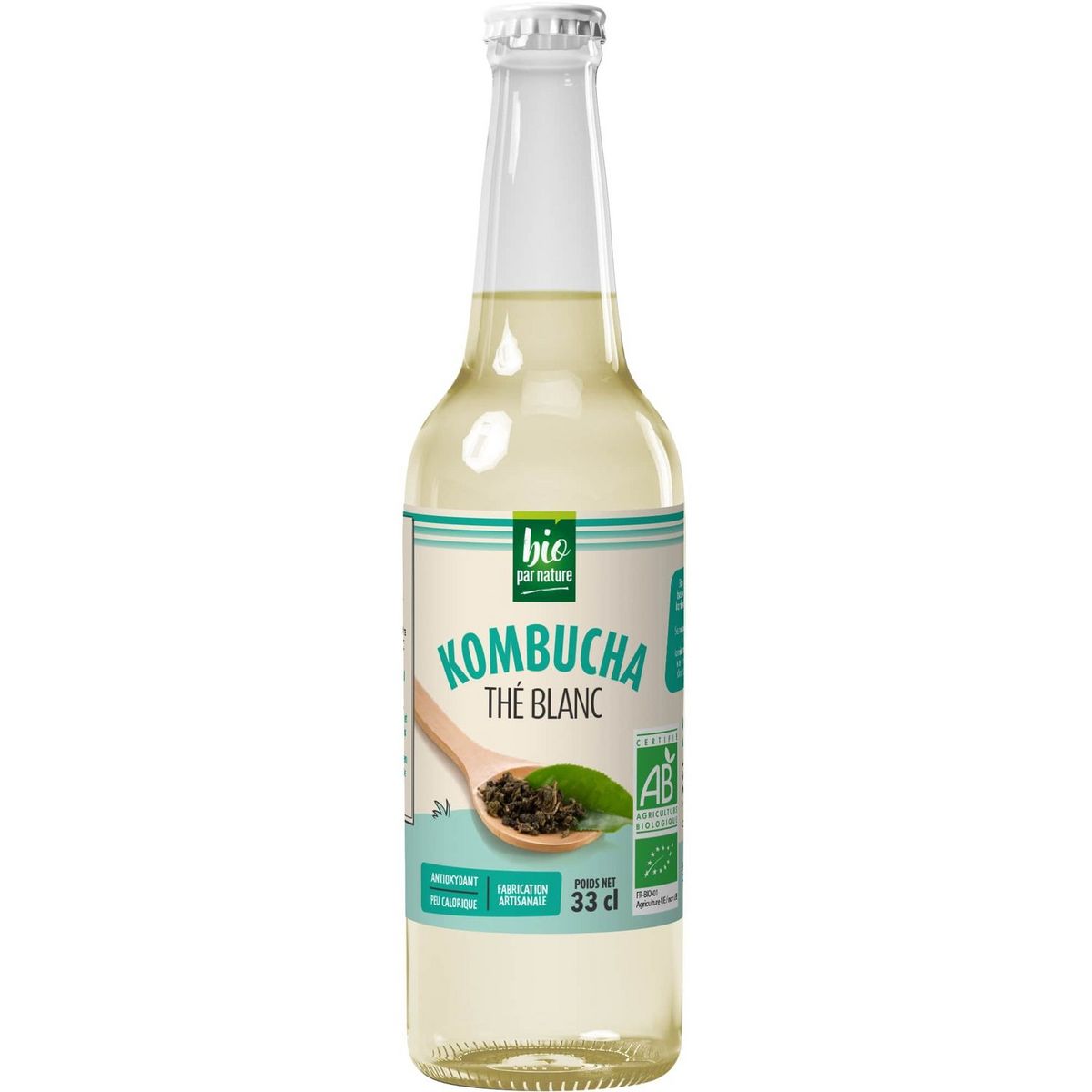 BIO PAR NATURE Kombucha au thé blanc bio 33cl