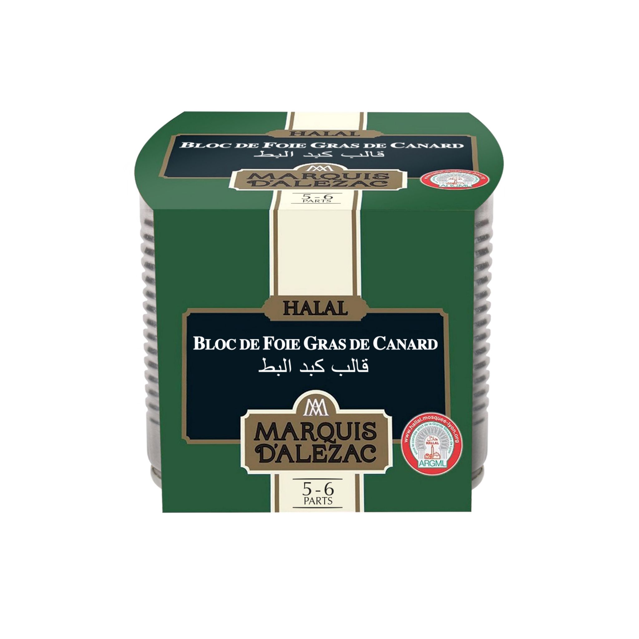 MARQUIS D ALEZAC Bloc de foie gras de canard halal 5-6 parts 200g