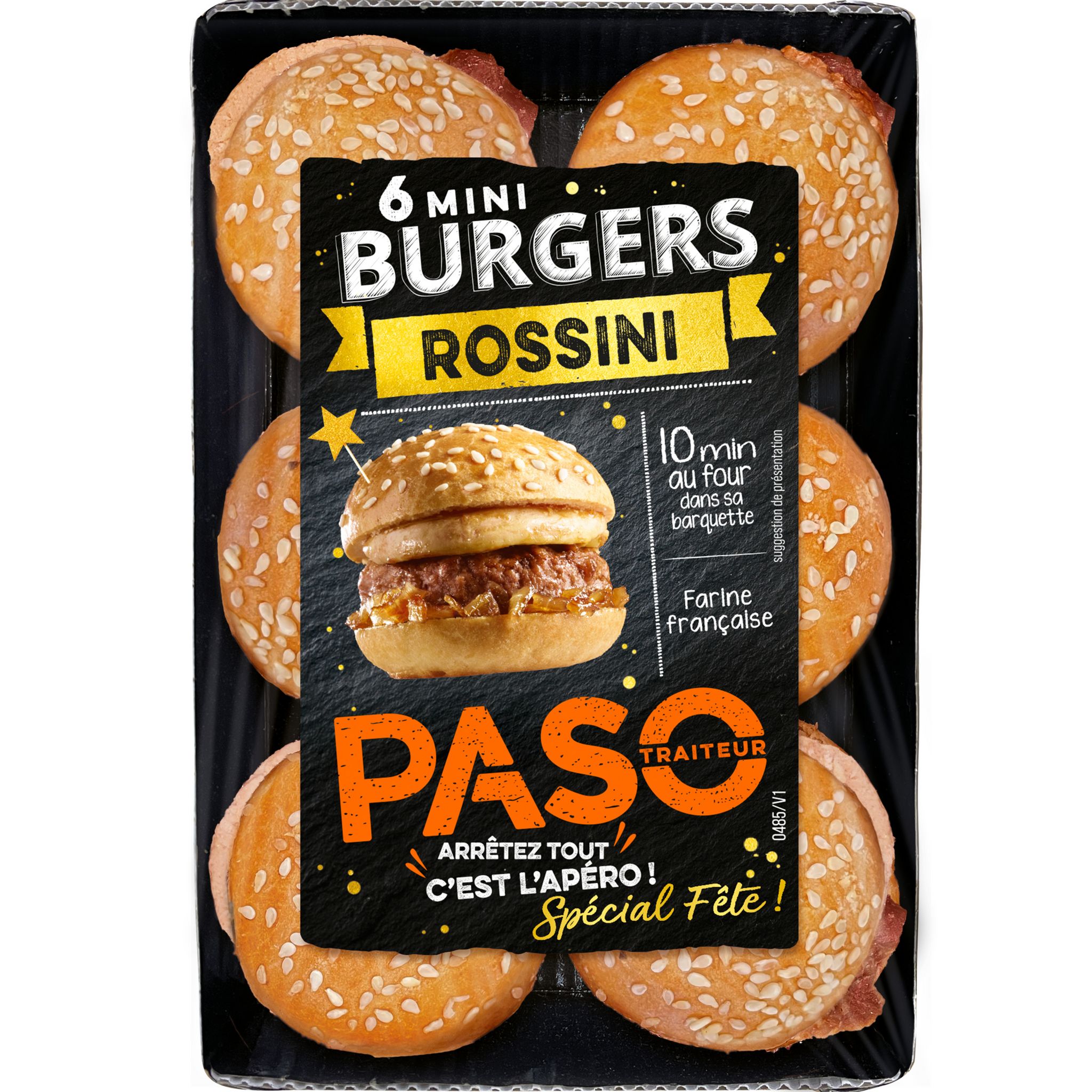 PASO Mini burgers au foie gras 6 pièces 200g