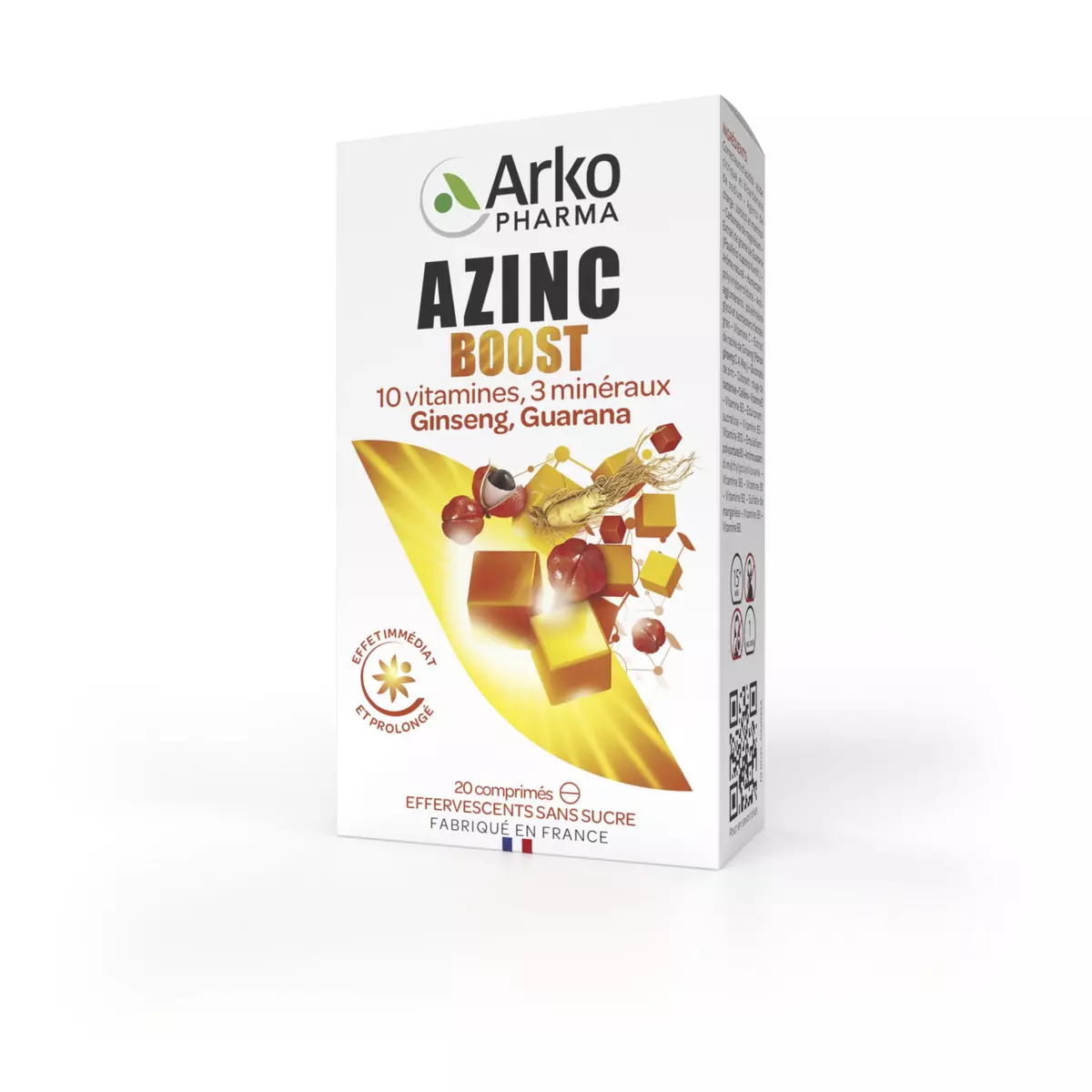 ARKOPHARMA Azinc boost sans sucres 20 comprimés