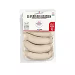 FESTEIN D'ALSACE Plateau Alsacien de saucisses blanches à griller 6 pièces 600g