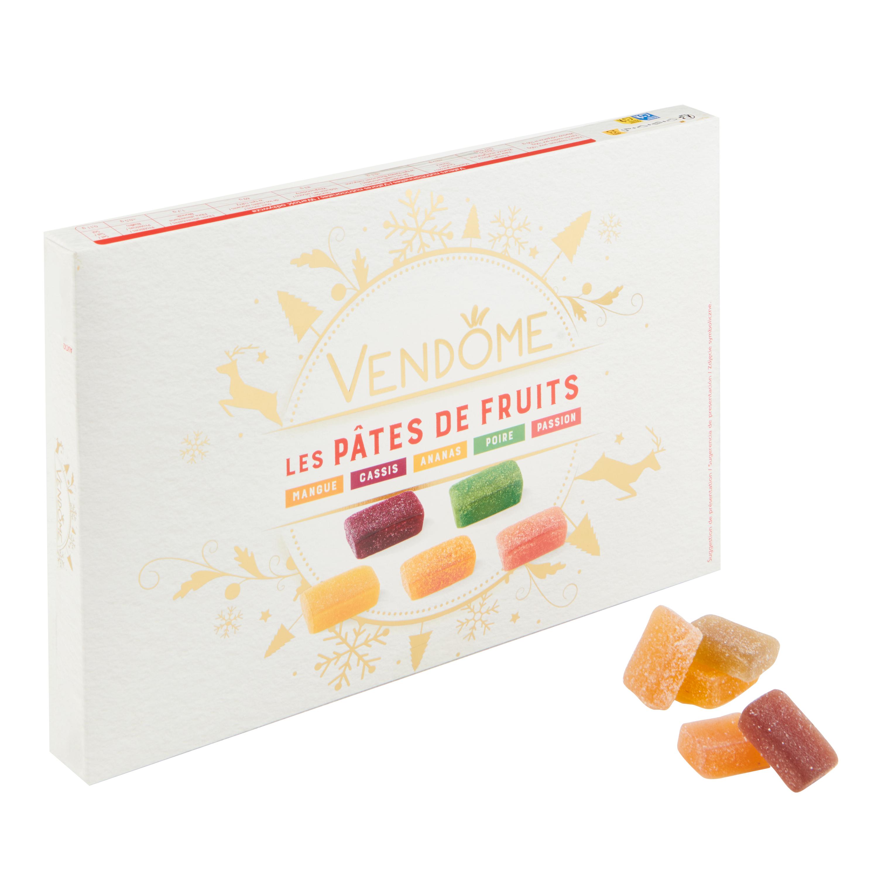 Voir la diapositive 2 : VENDOME Assortiment de pâtes de fruits 30 pièces 375g