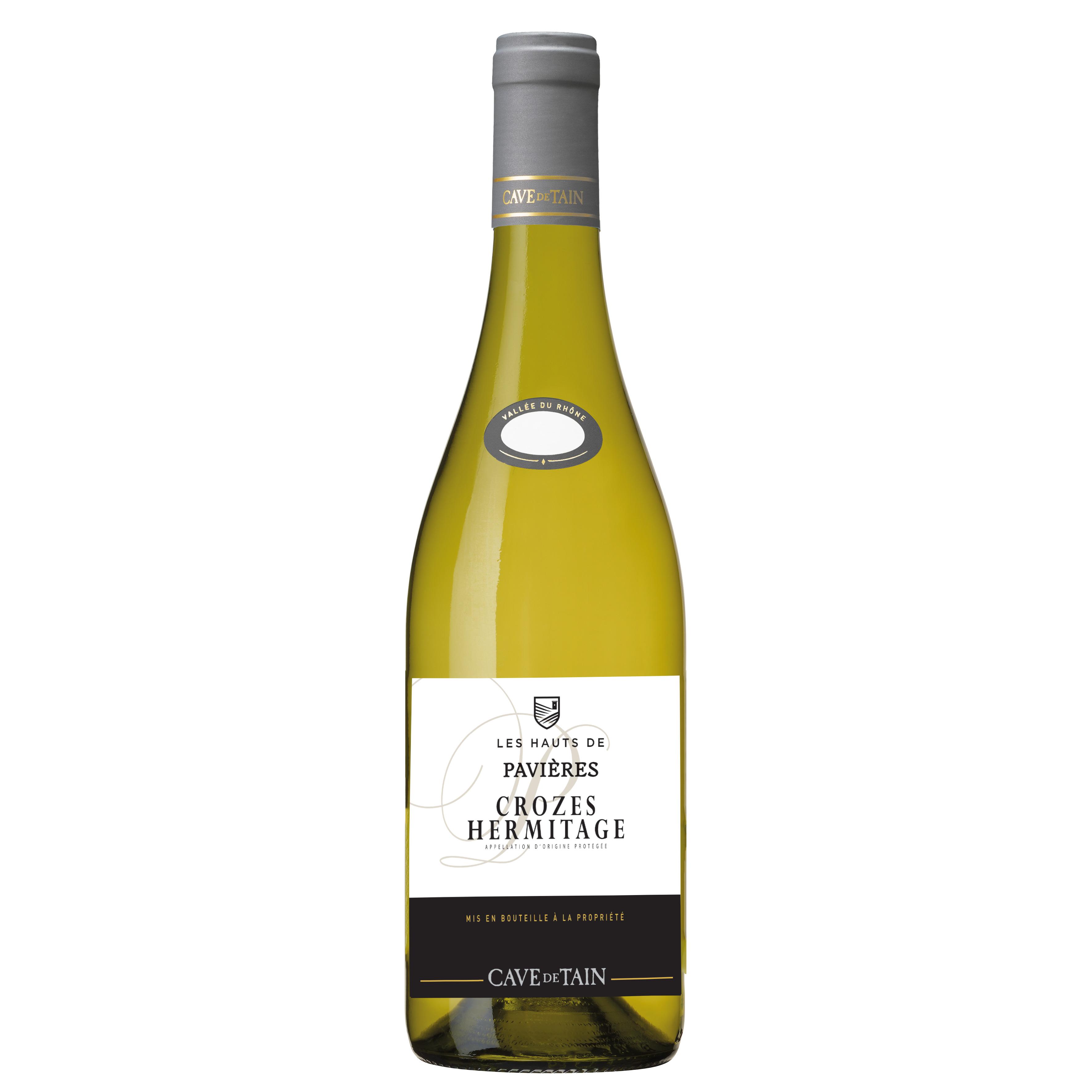 Voir la diapositive 2 : AOP Les Hauts de Pavieres Crozes Hermitage blanc 75cl