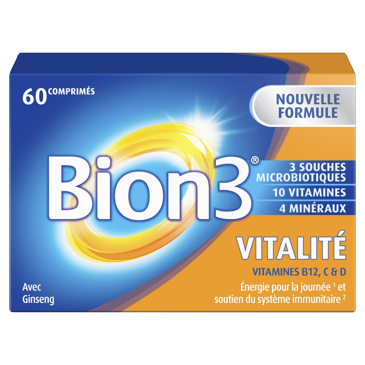 BION3 Compléments alimentaires vitalité 60 comprimés