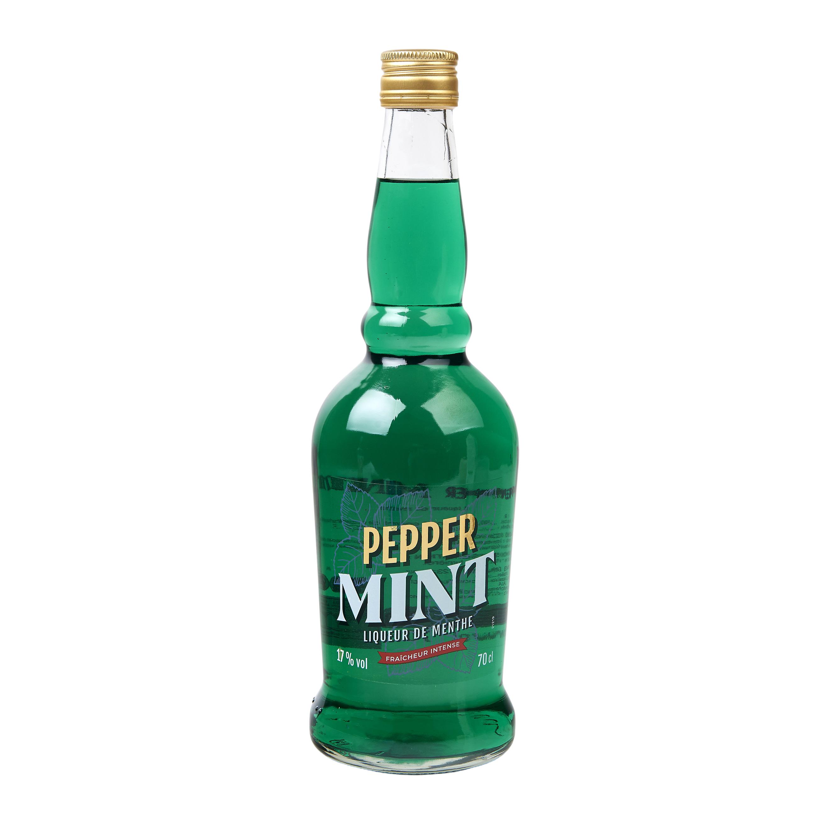 Voir la diapositive 2 : PEPPERMINT Boisson alcoolisée Liqueur de menthe fraicheur intense 17% 70cl