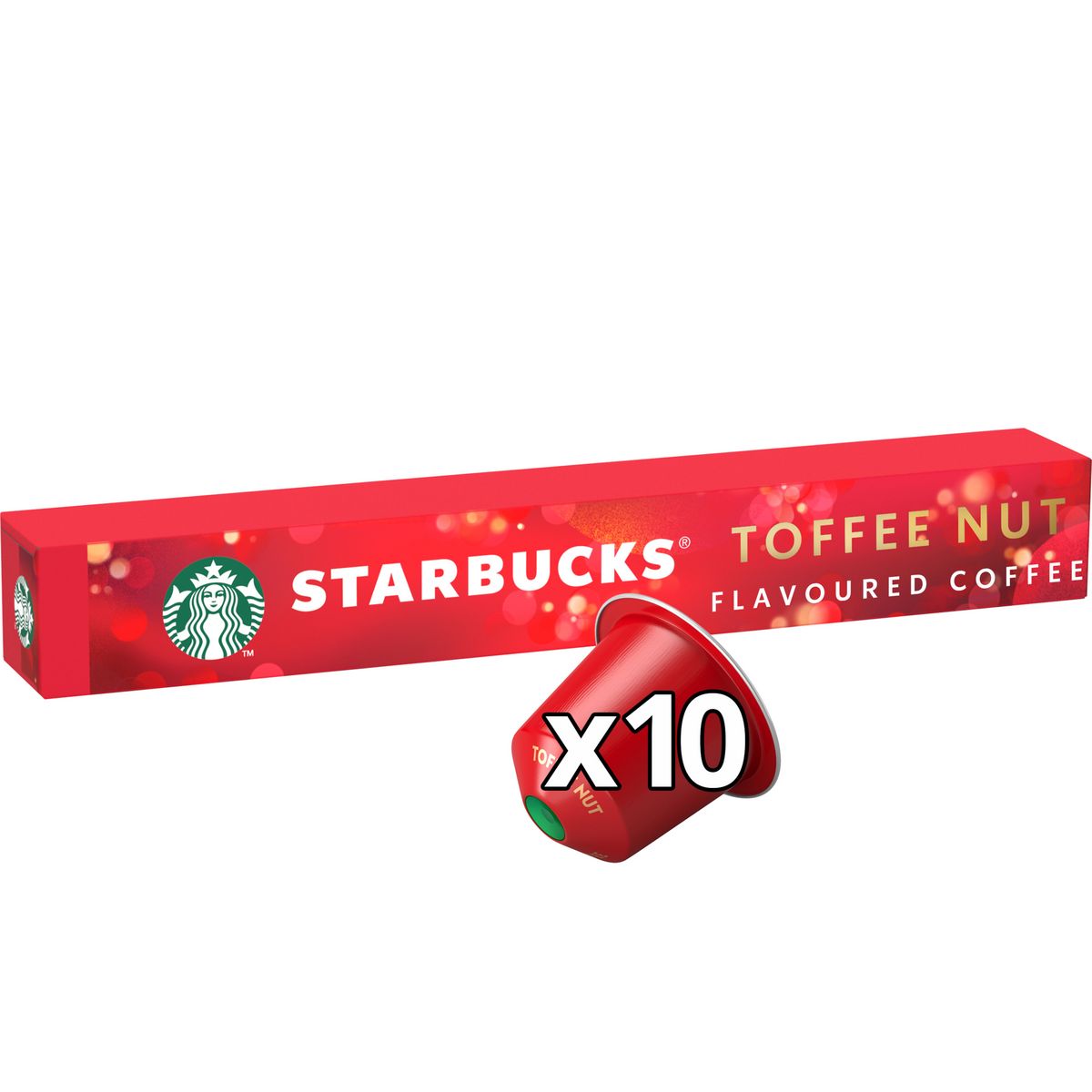 STARBUCKS Capsules de café Toffee Nut compatibles Nespresso 10 capsules 51g