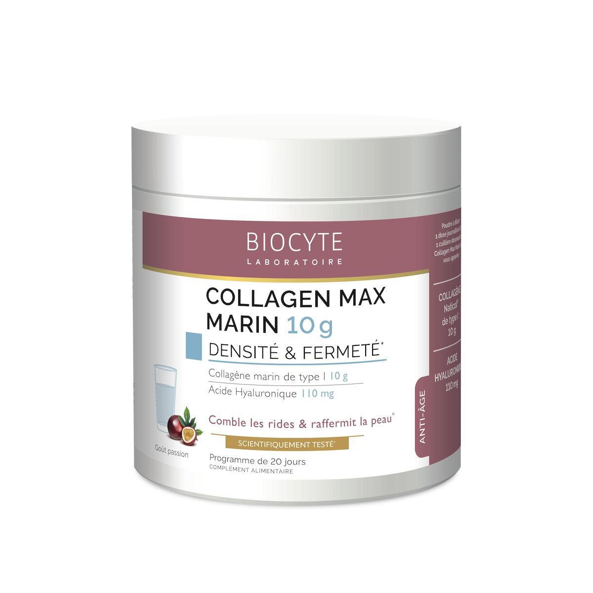 BIOCYTE Complément alimentaire rides goût passion 210g