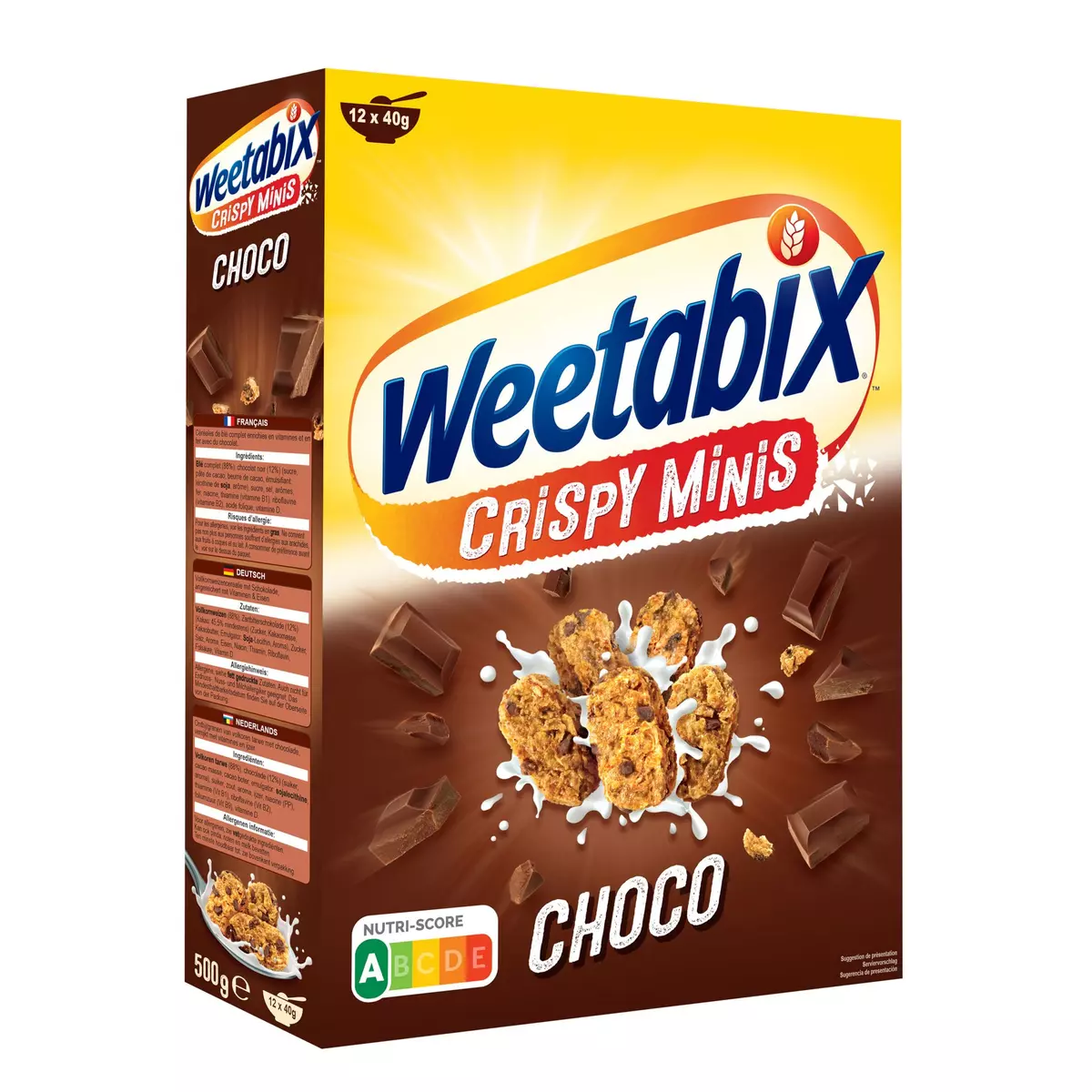 WEETABIX Céréales Crispy Minis choco 500g