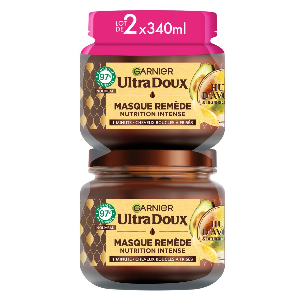 ULTRA DOUX Masque avocat karité 2x340ml